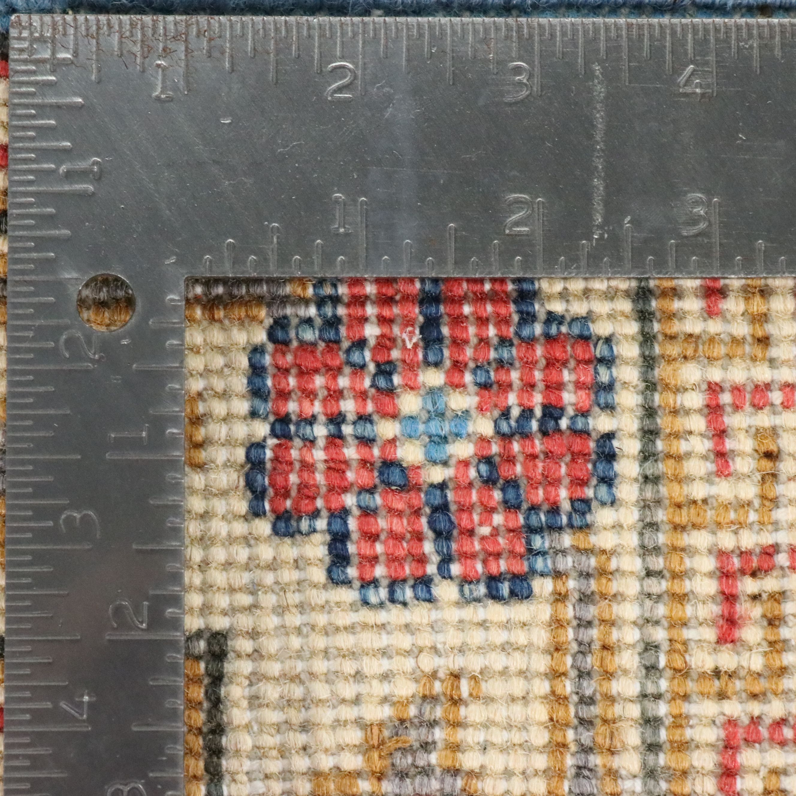 2' x 3'1 Hand-Knotted Afghan Kazak Accent Rug