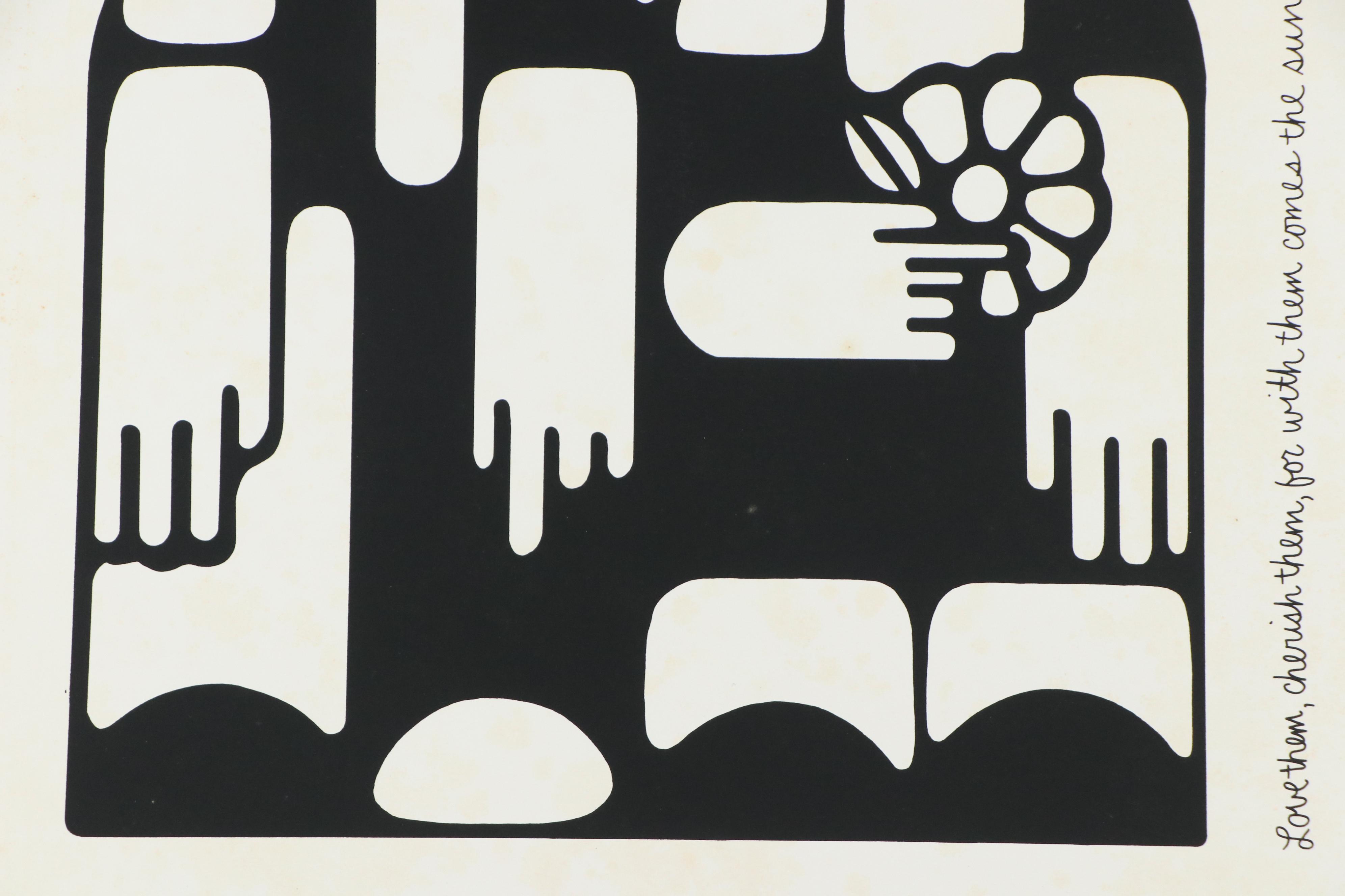 Serigraph After John F. Morrell "City Canvases: Love Them, Cherish Them"