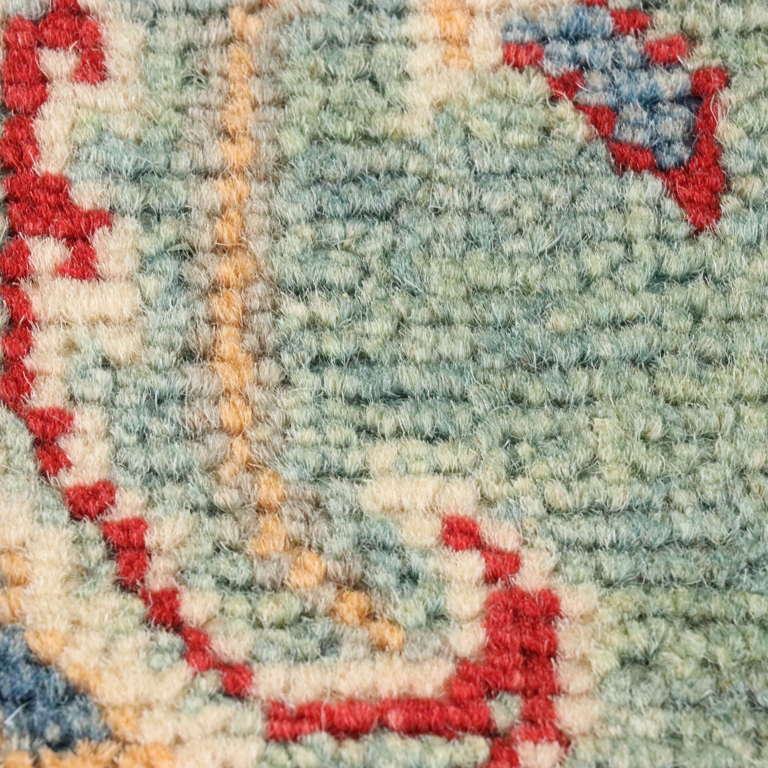 2'1 x 3'1 Hand-Knotted Afghan Kazak Accent Rug