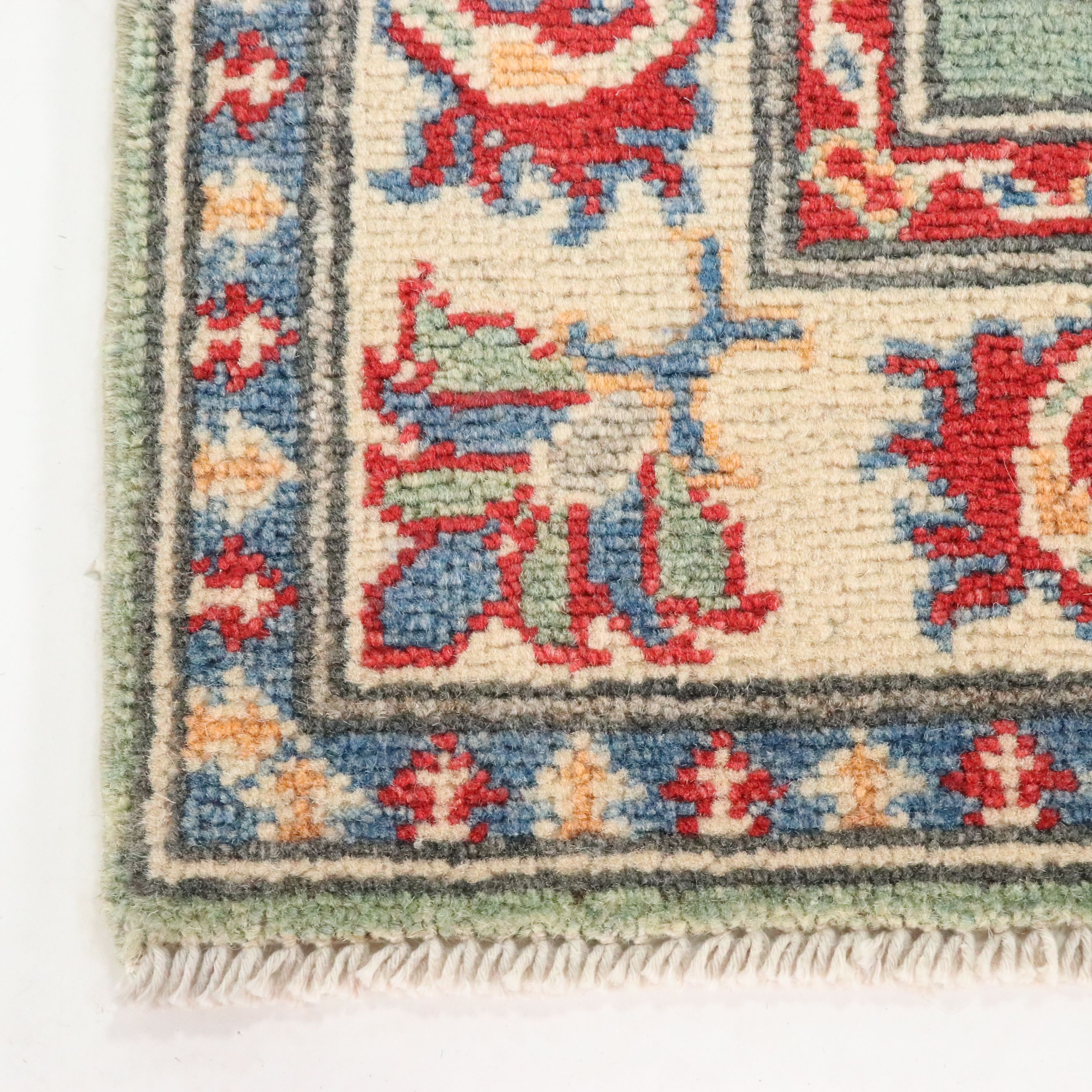 2'1 x 3'1 Hand-Knotted Afghan Kazak Accent Rug