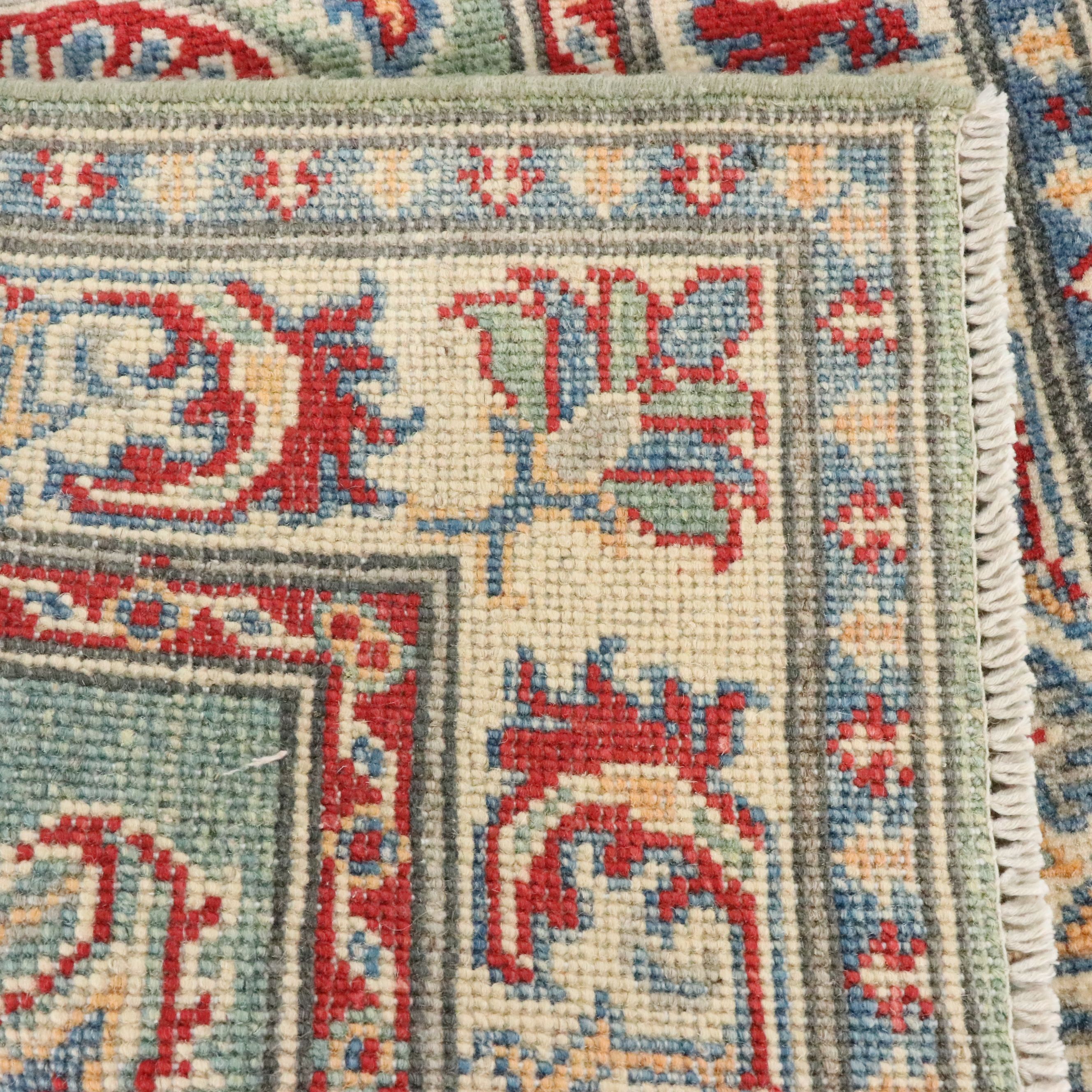 2'1 x 3'1 Hand-Knotted Afghan Kazak Accent Rug