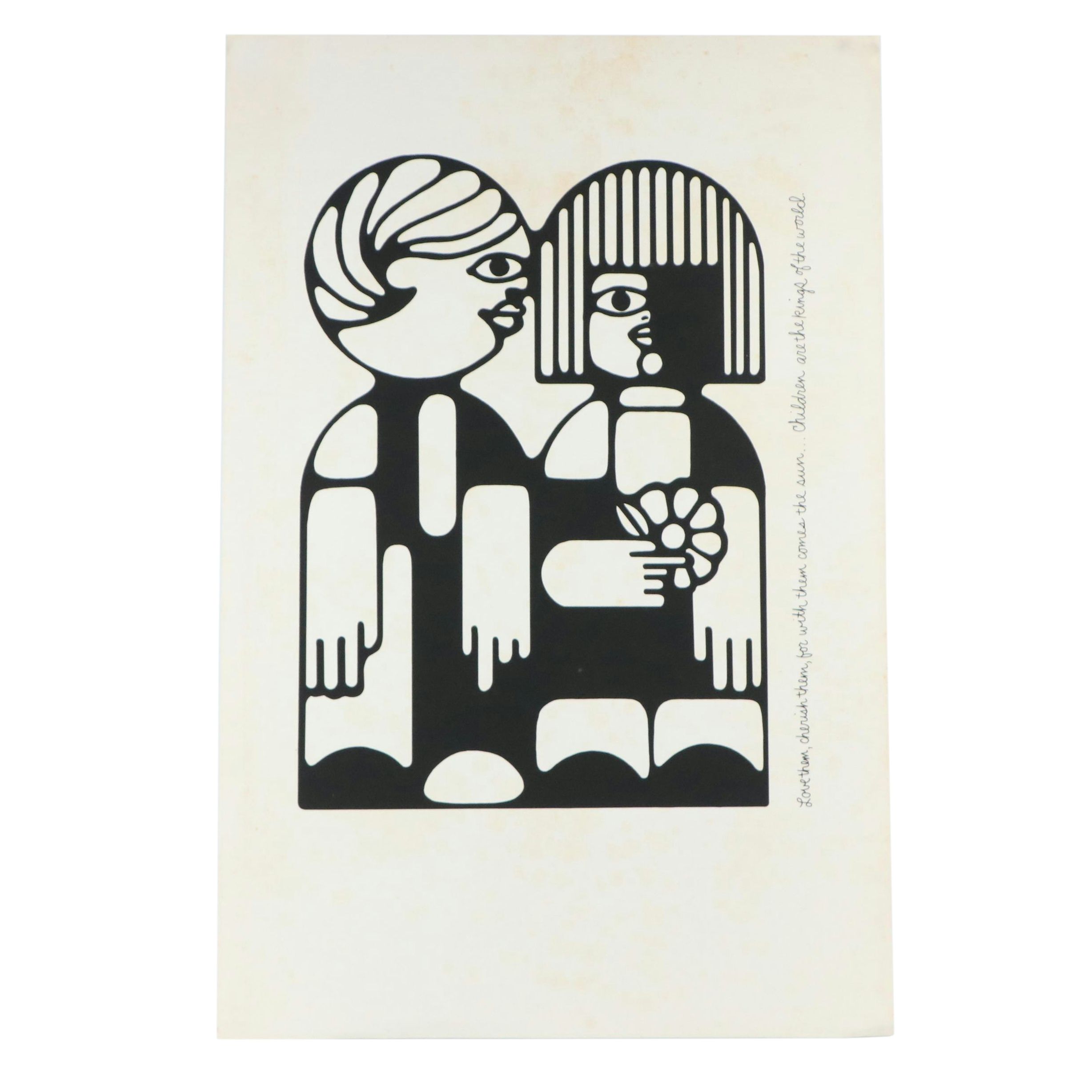 Serigraph After John F. Morrell "City Canvases: Love Them, Cherish Them"