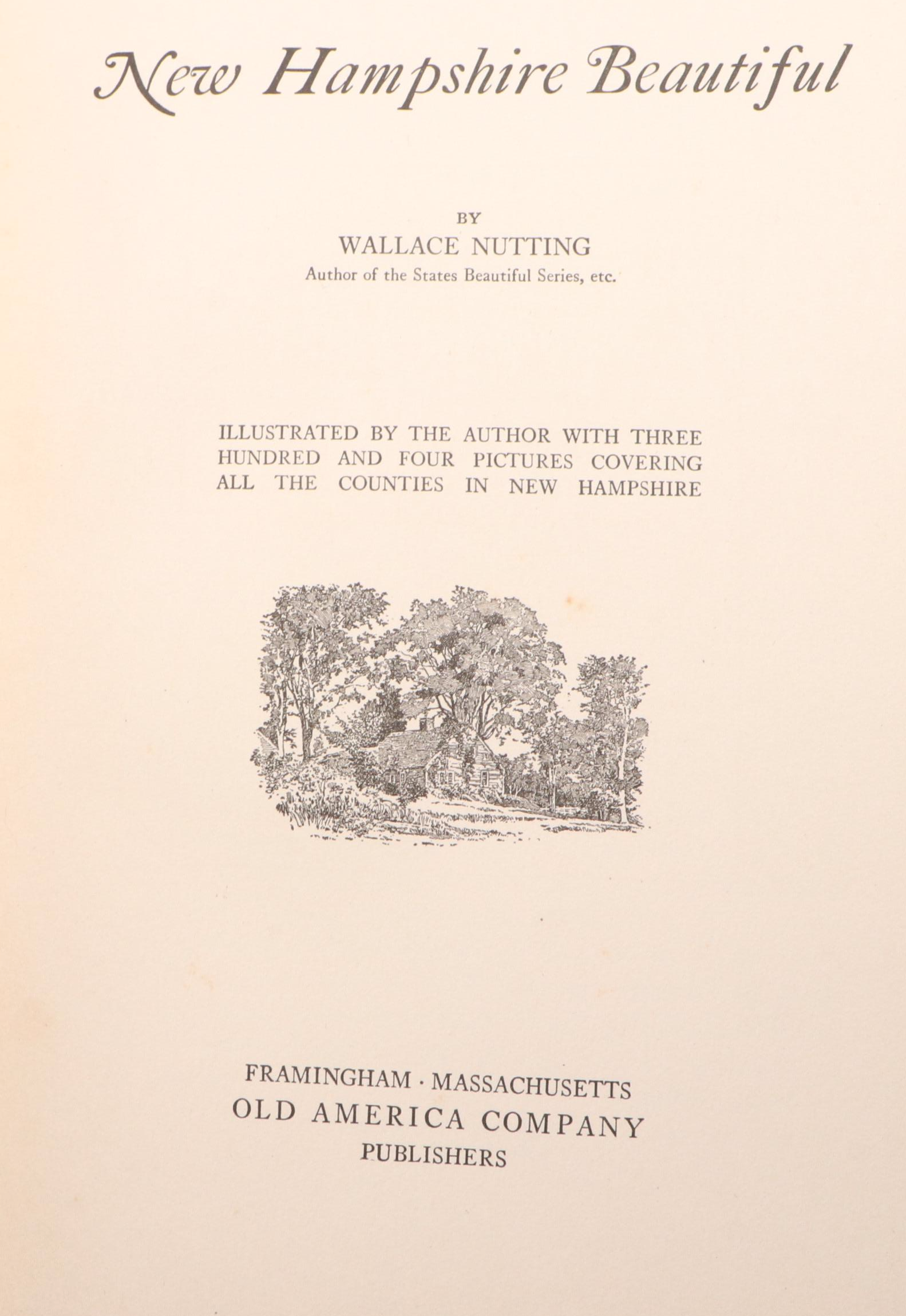 "Massachusetts Beautiful" and "New Hampshire Beautiful" by Wallace Nutting, 1923