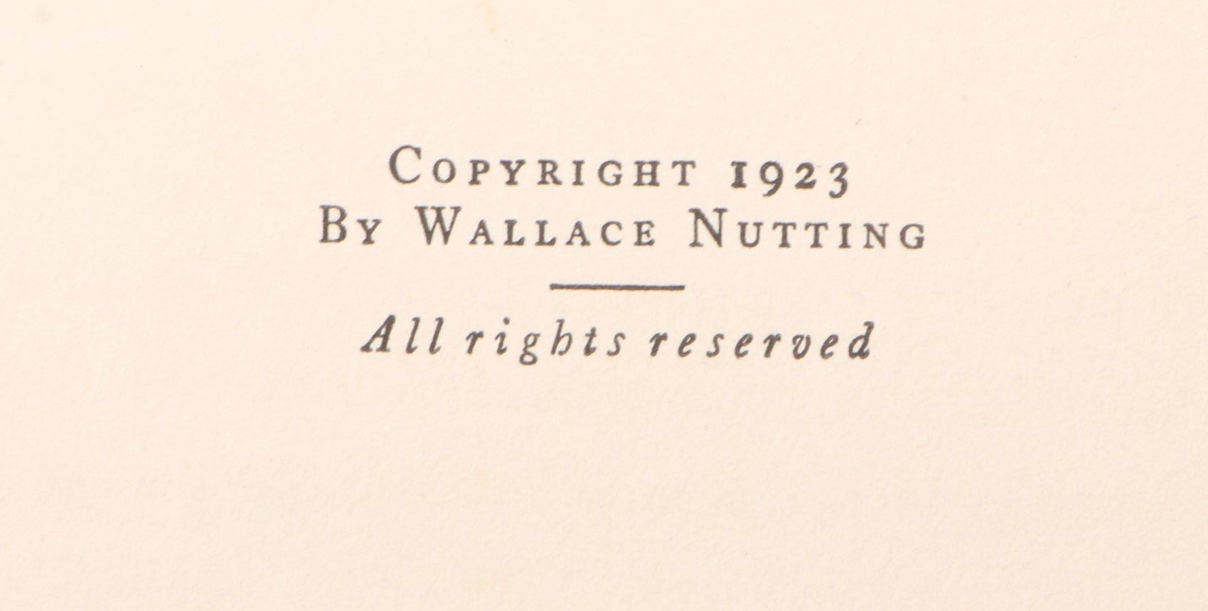 "Massachusetts Beautiful" and "New Hampshire Beautiful" by Wallace Nutting, 1923