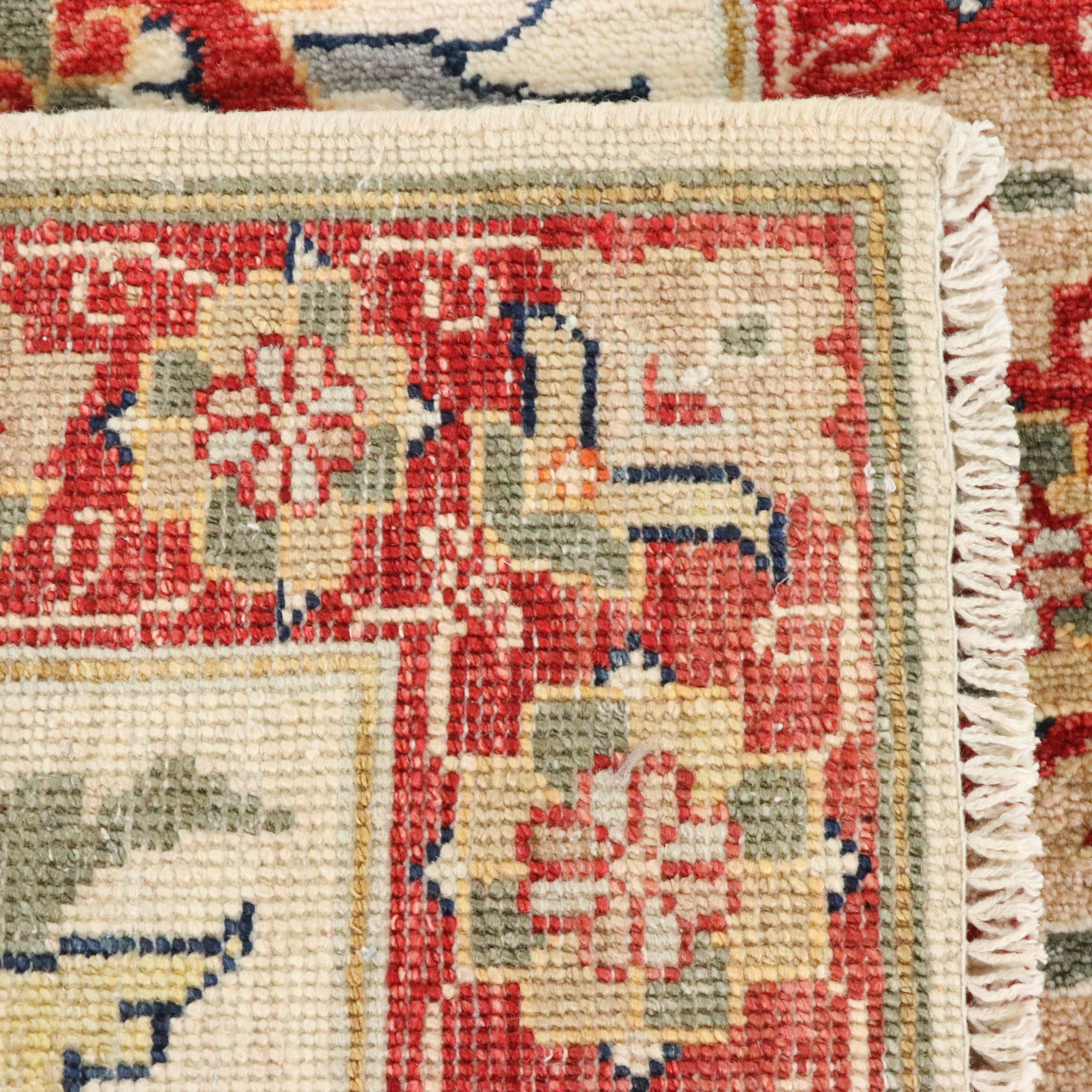 2'1 x 3'1 Hand-Knotted Afghan Kazak Accent Rug