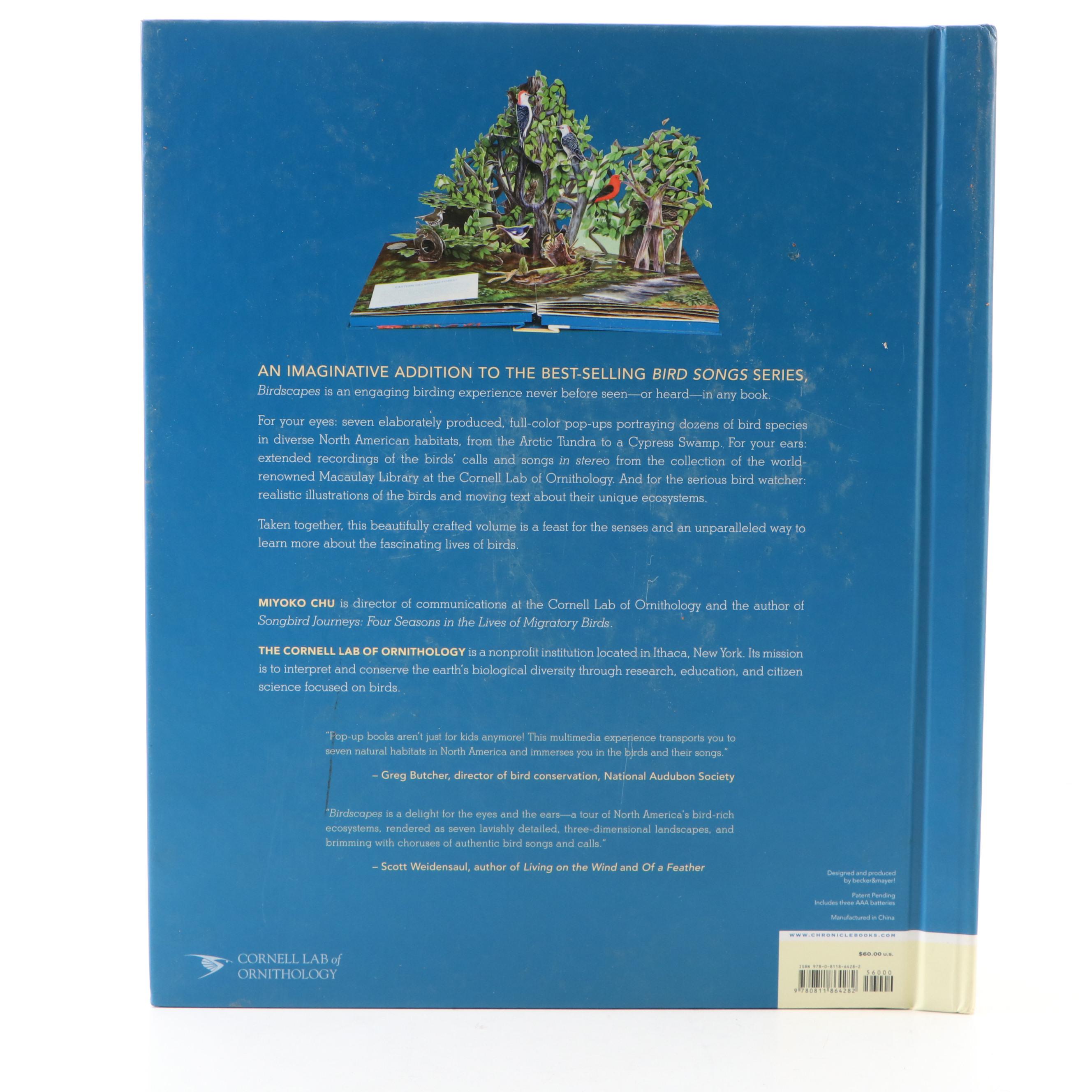 First Edition "Birdscapes: A Pop-Up Celebration of Bird Songs" by Miyoko Chu