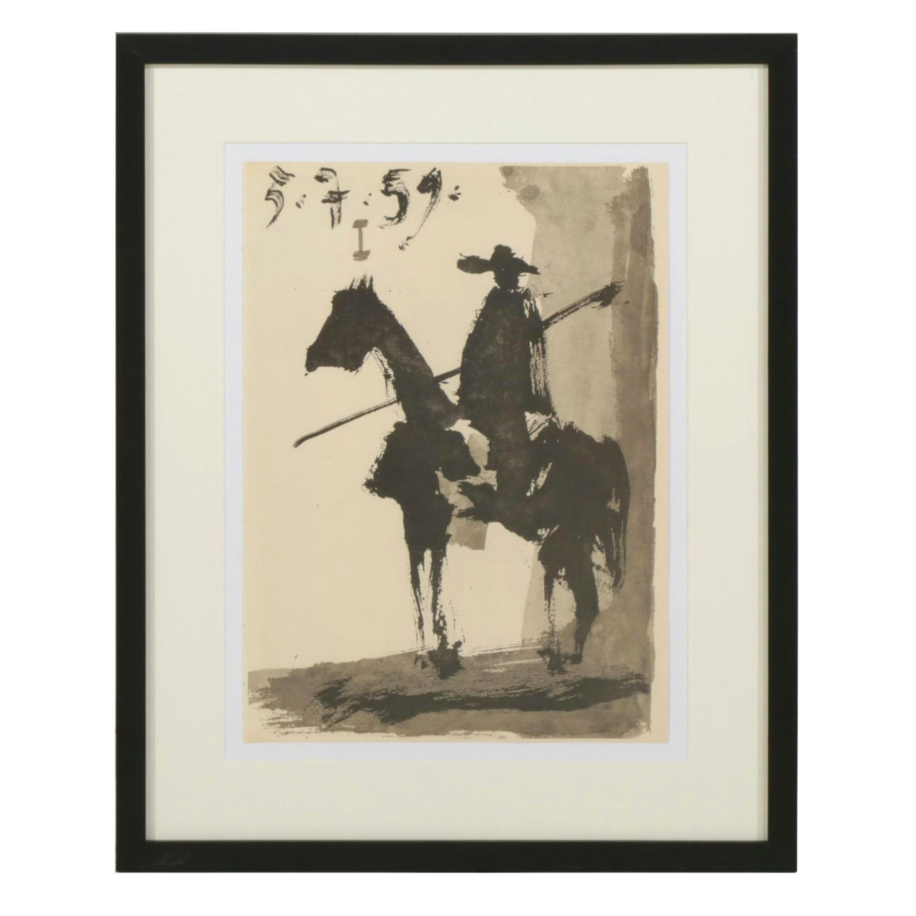 Pablo Picasso Illustration for "Toros y Toreros" Offset Lithograph, 1961