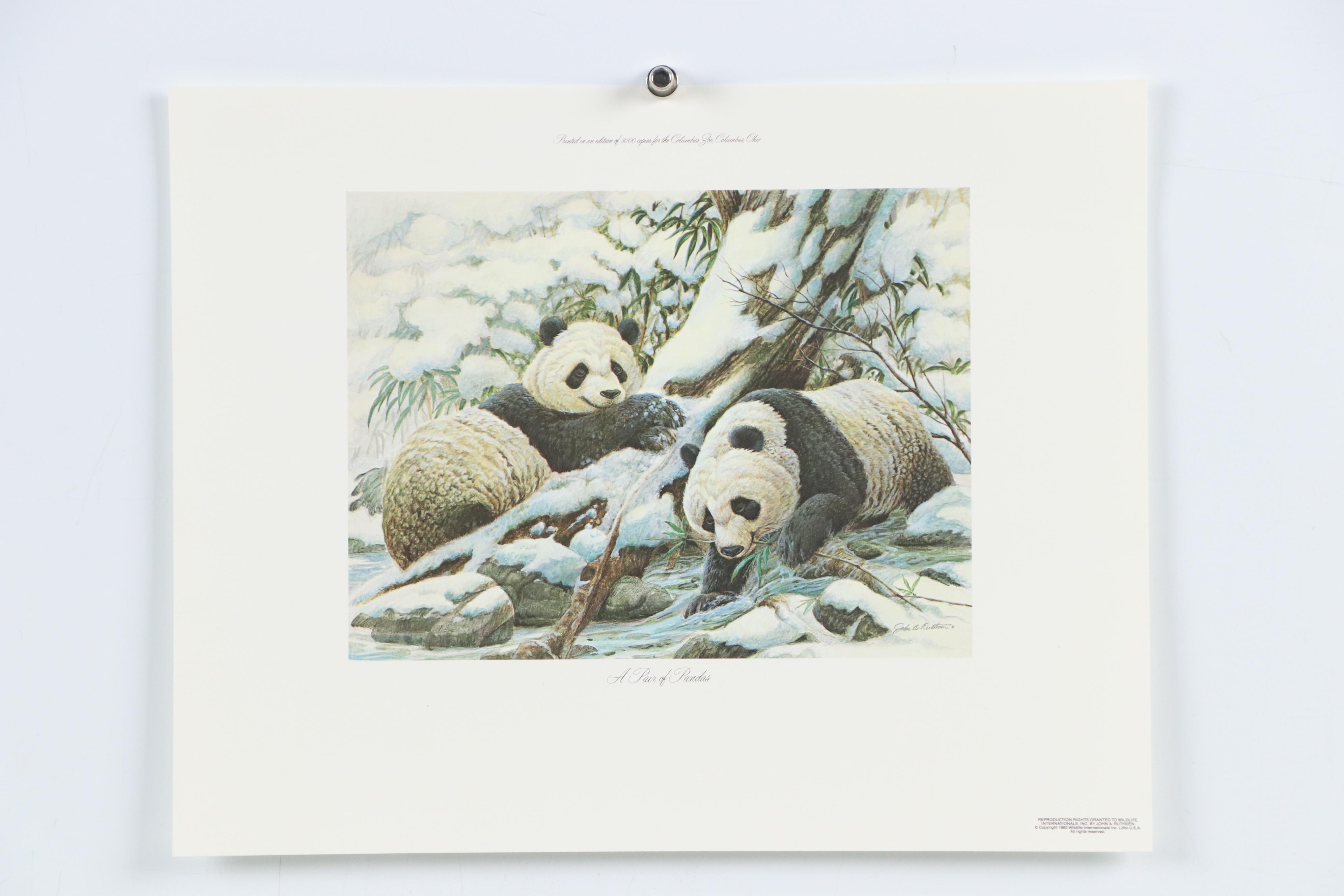 John Ruthven Offset Lithograph "California Valley Quail" and More