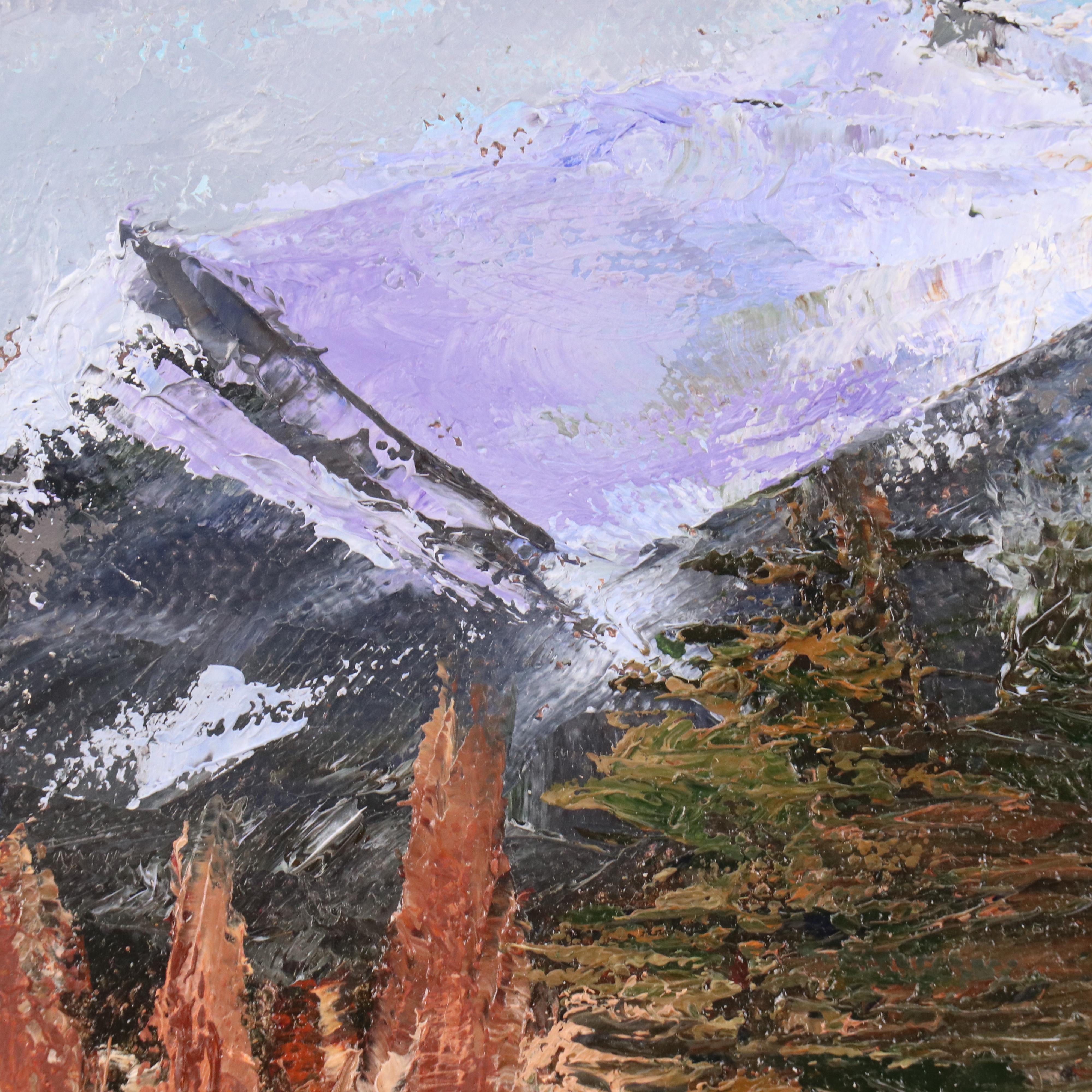 James Baldoumas Landscape Oil Painting "Mountain View," 2023