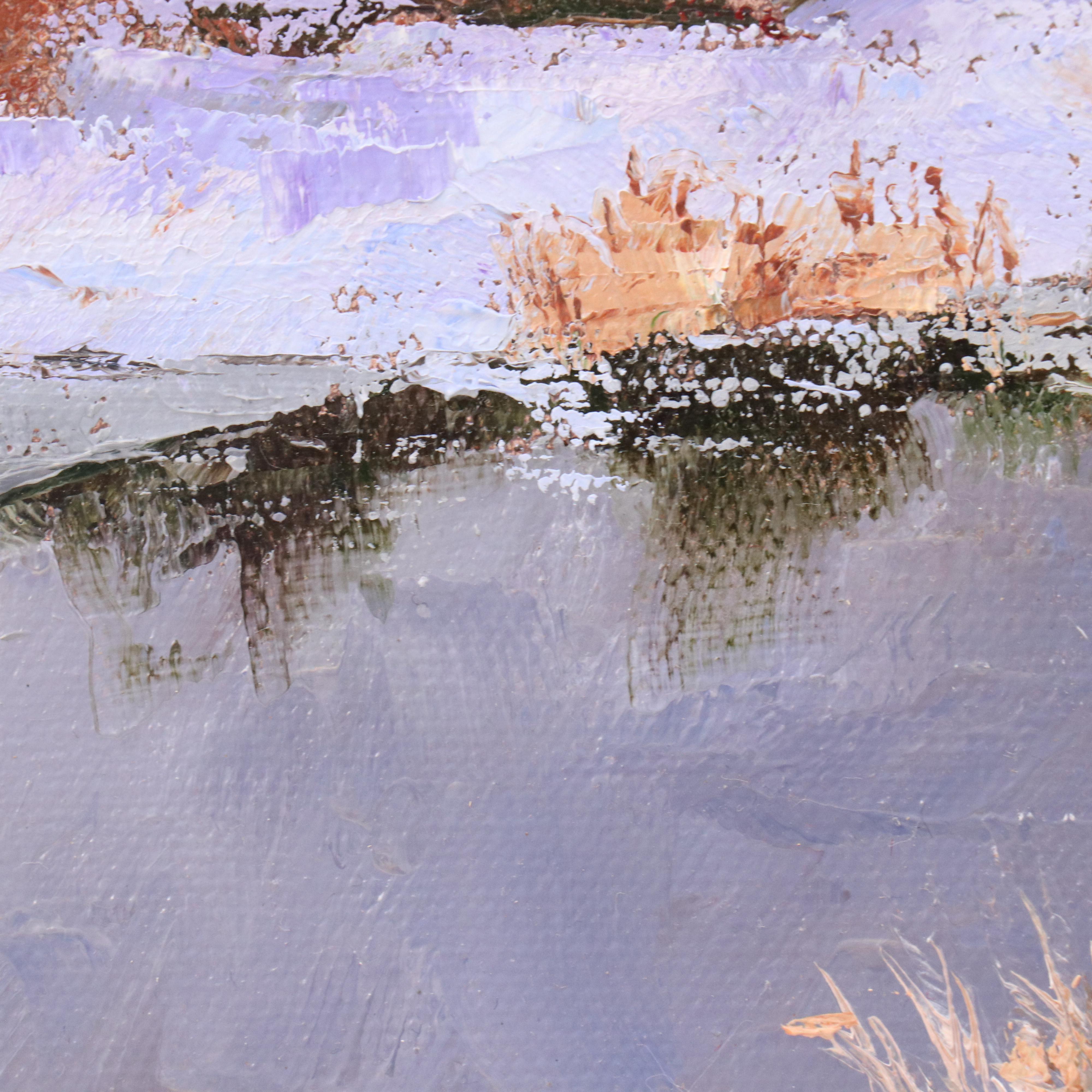 James Baldoumas Landscape Oil Painting "Mountain View," 2023