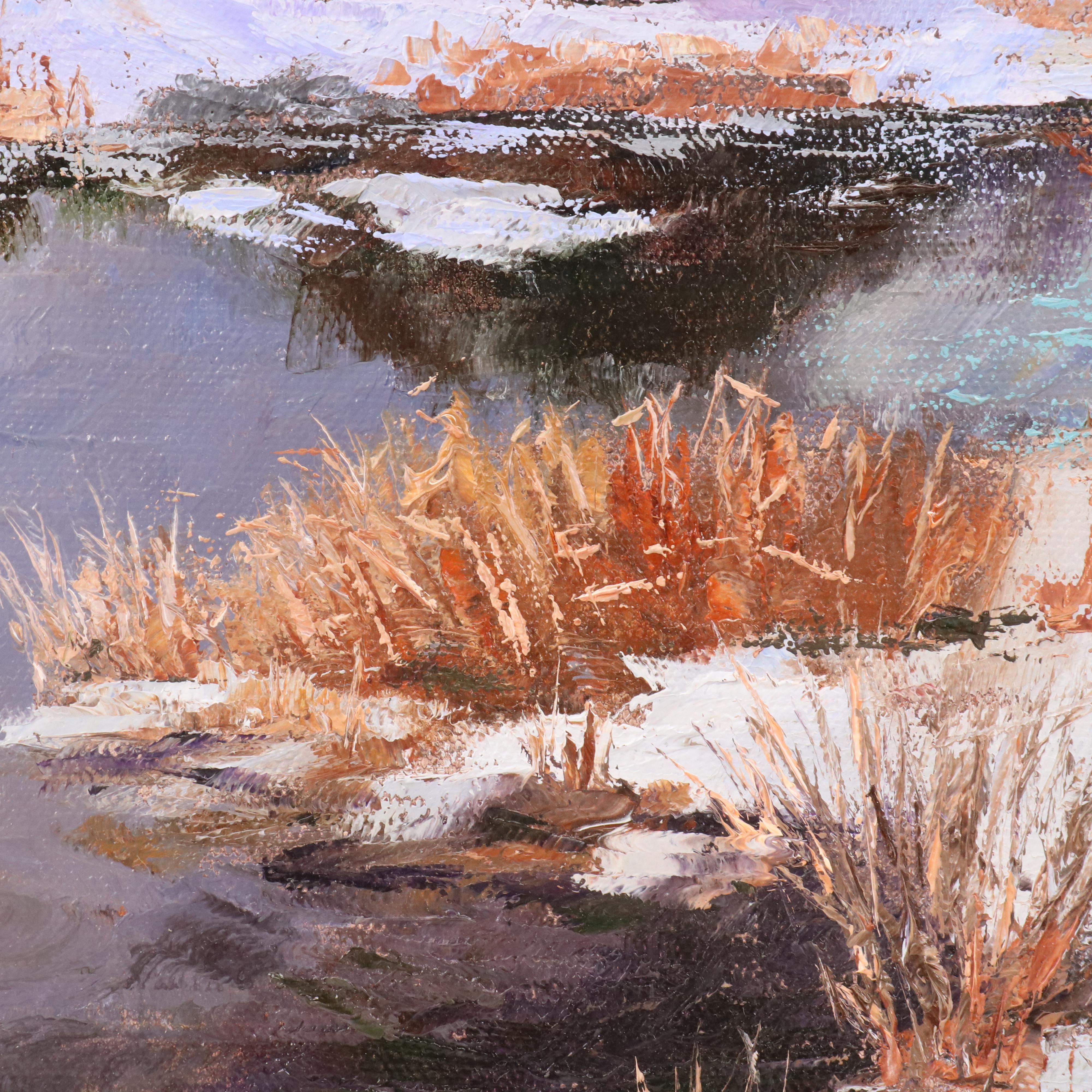 James Baldoumas Landscape Oil Painting "Mountain View," 2023