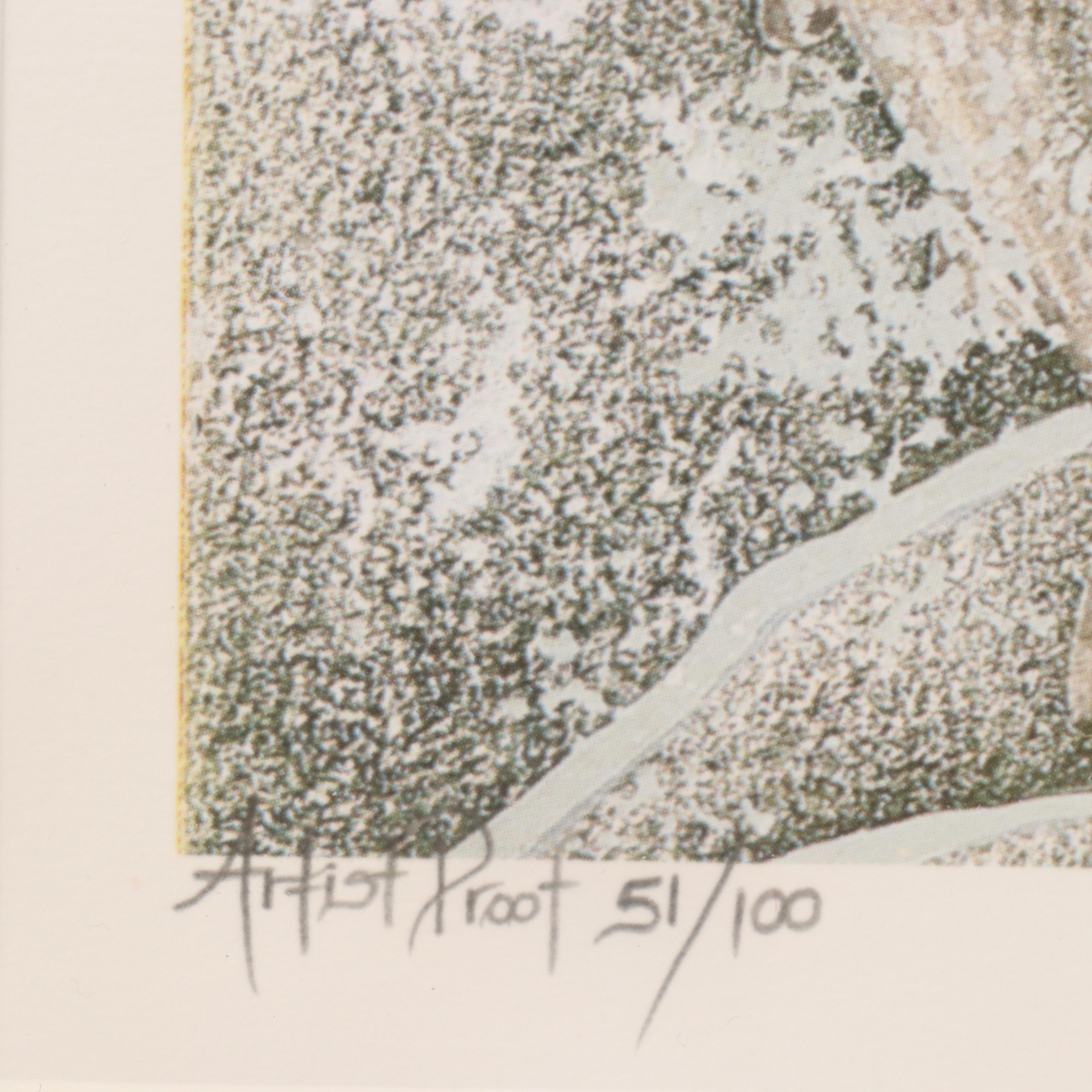 Kim Mosher Offset Lithograph North Carolina State Fish "Hatteras Red Drum"