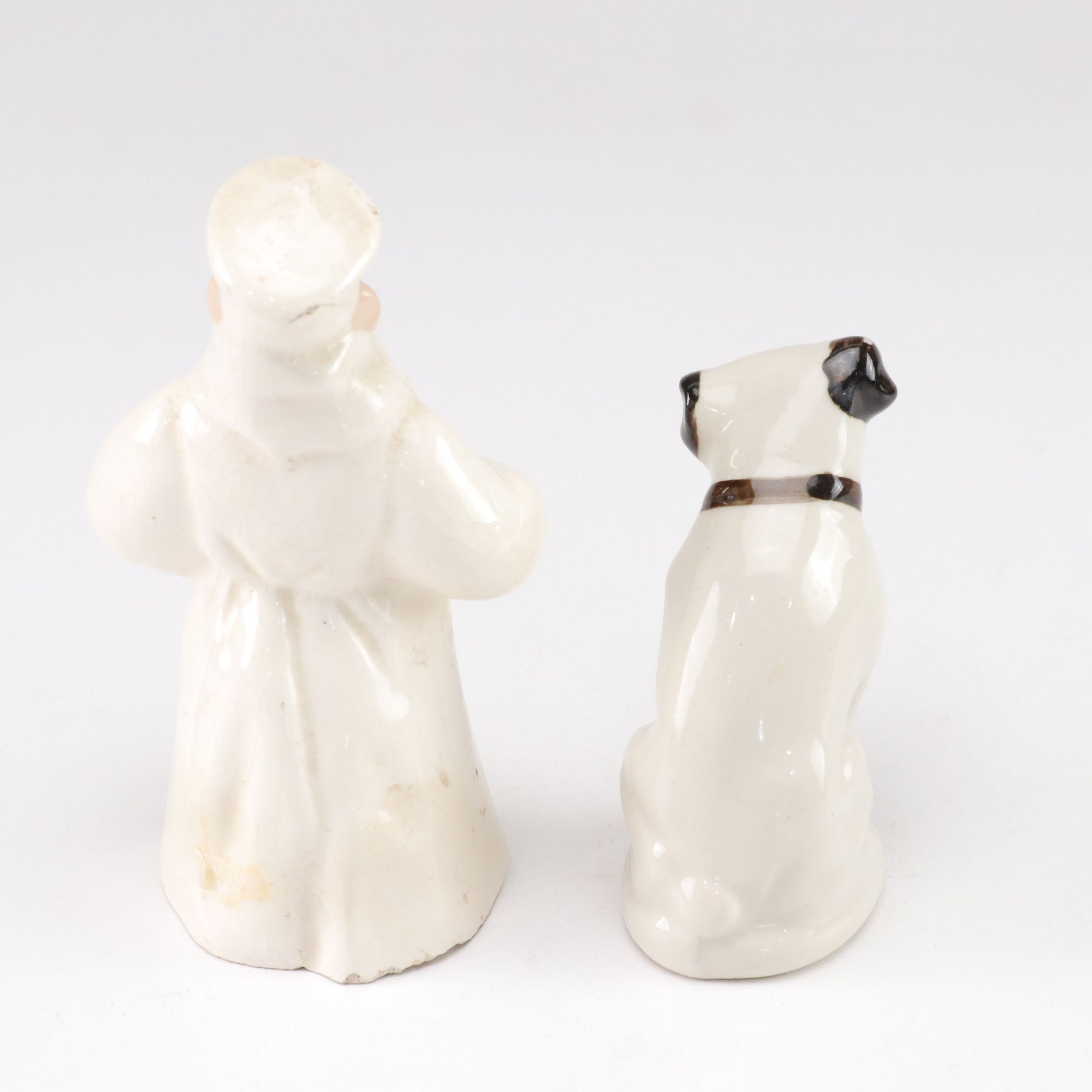 Porcelain Chef Toothbrush Holder with "Nipper The Dog" Salt Shaker and More