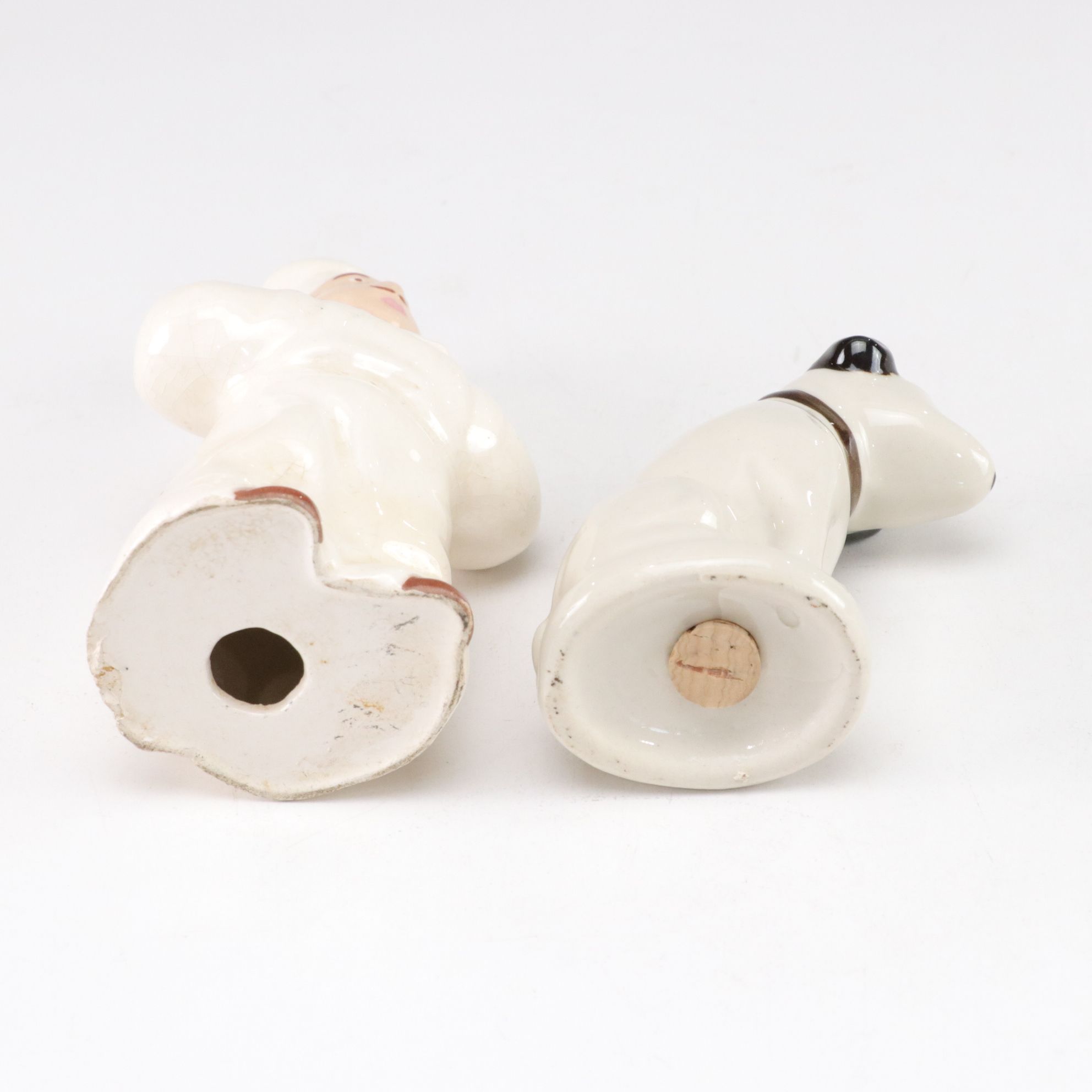 Porcelain Chef Toothbrush Holder with "Nipper The Dog" Salt Shaker and More