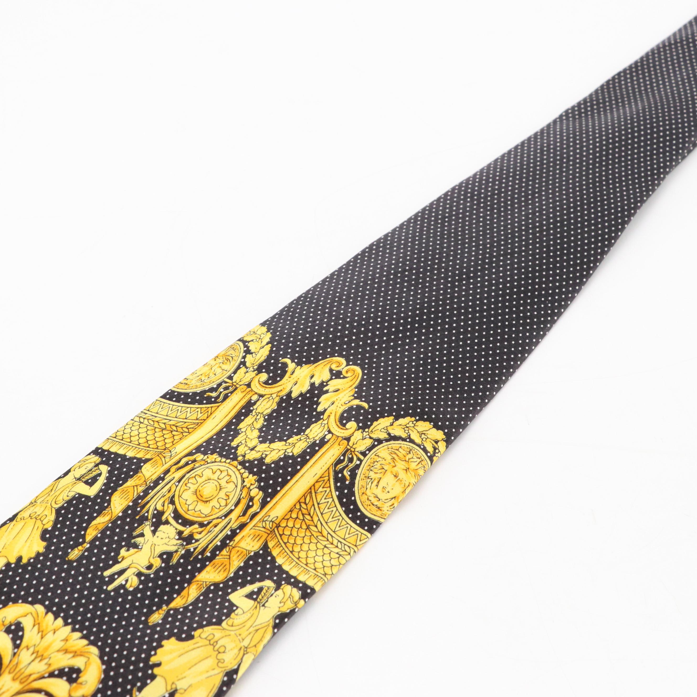 Gianni Versace Printed Silk Necktie