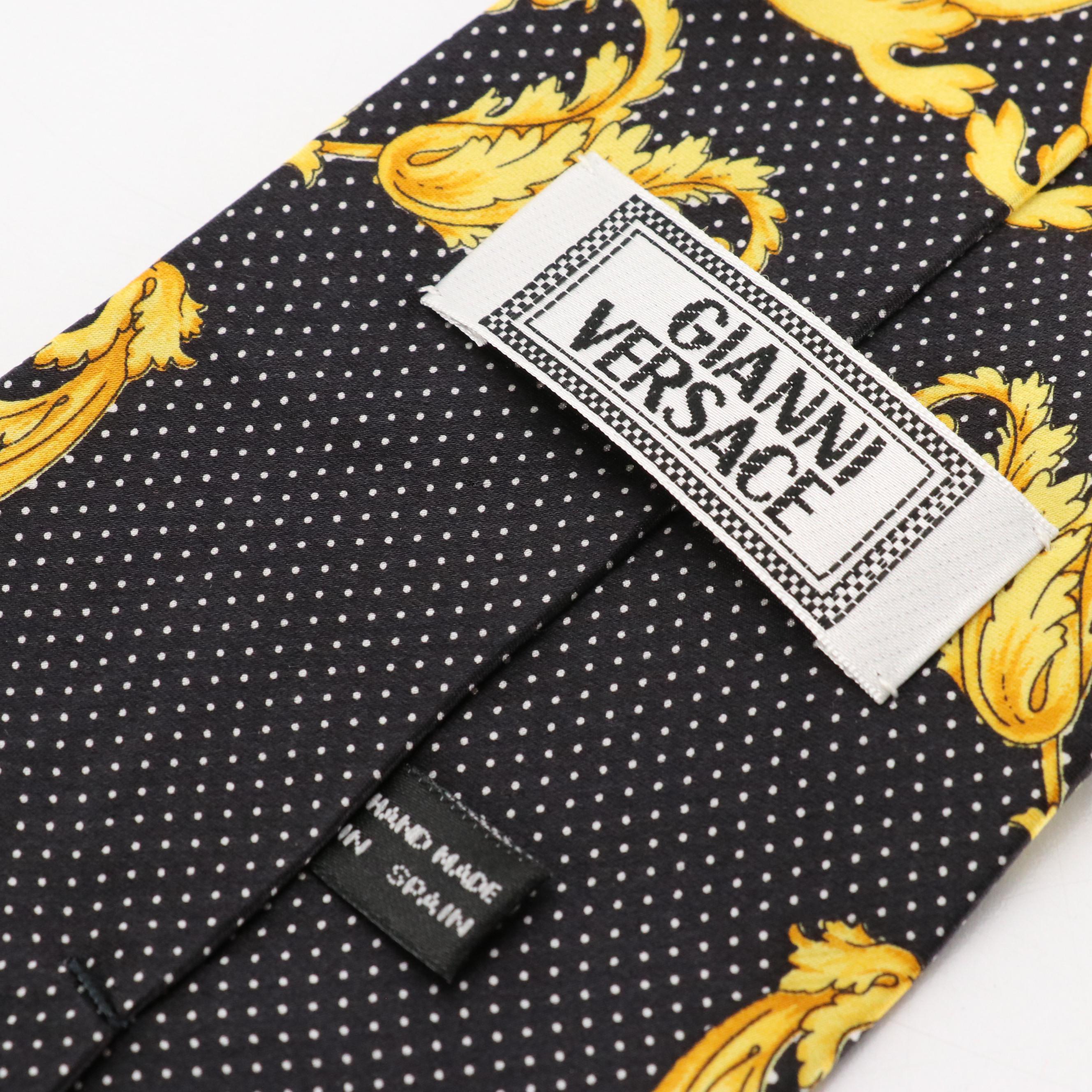 Gianni Versace Printed Silk Necktie