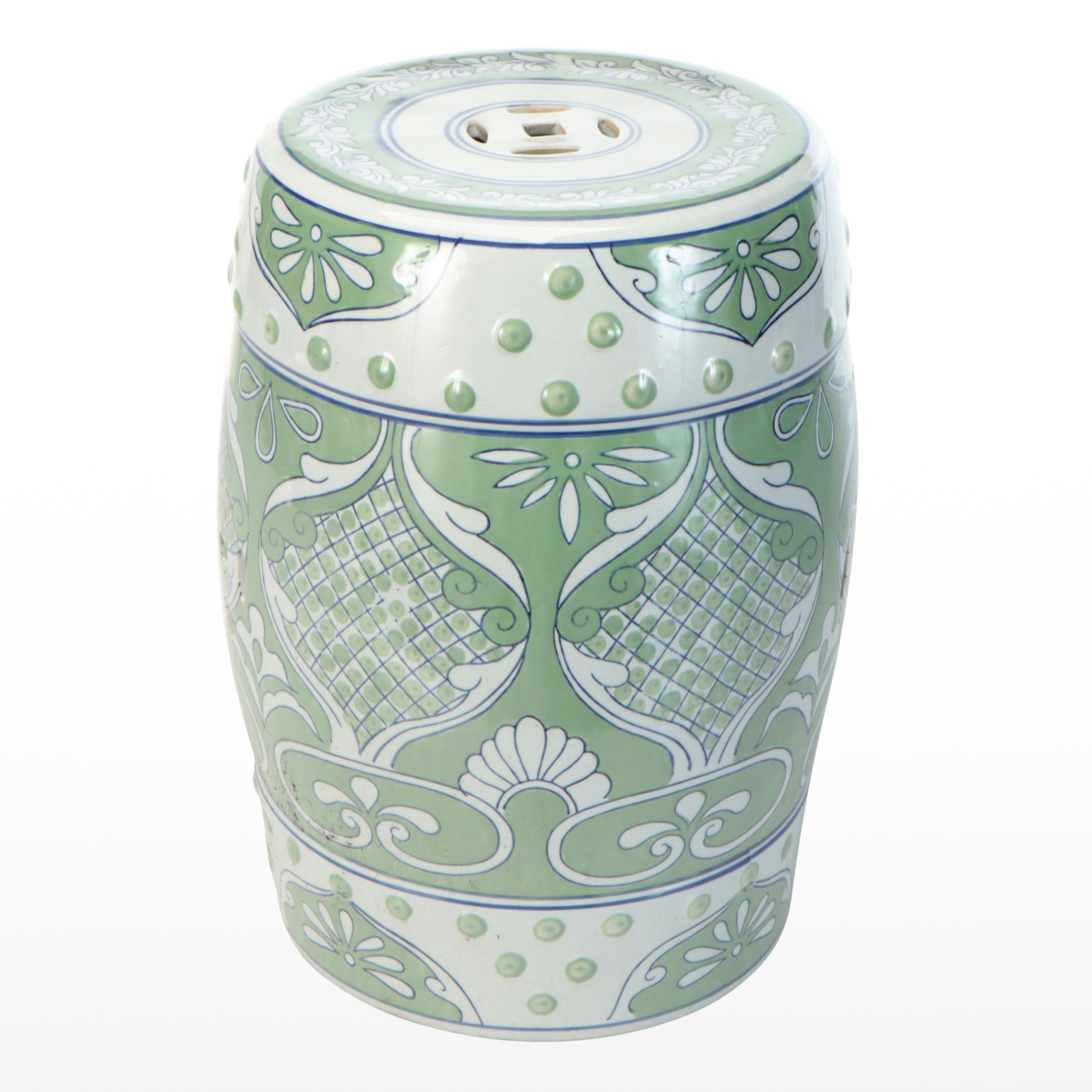 Chinese Hand-Decorated Ceramic Garden Stool
