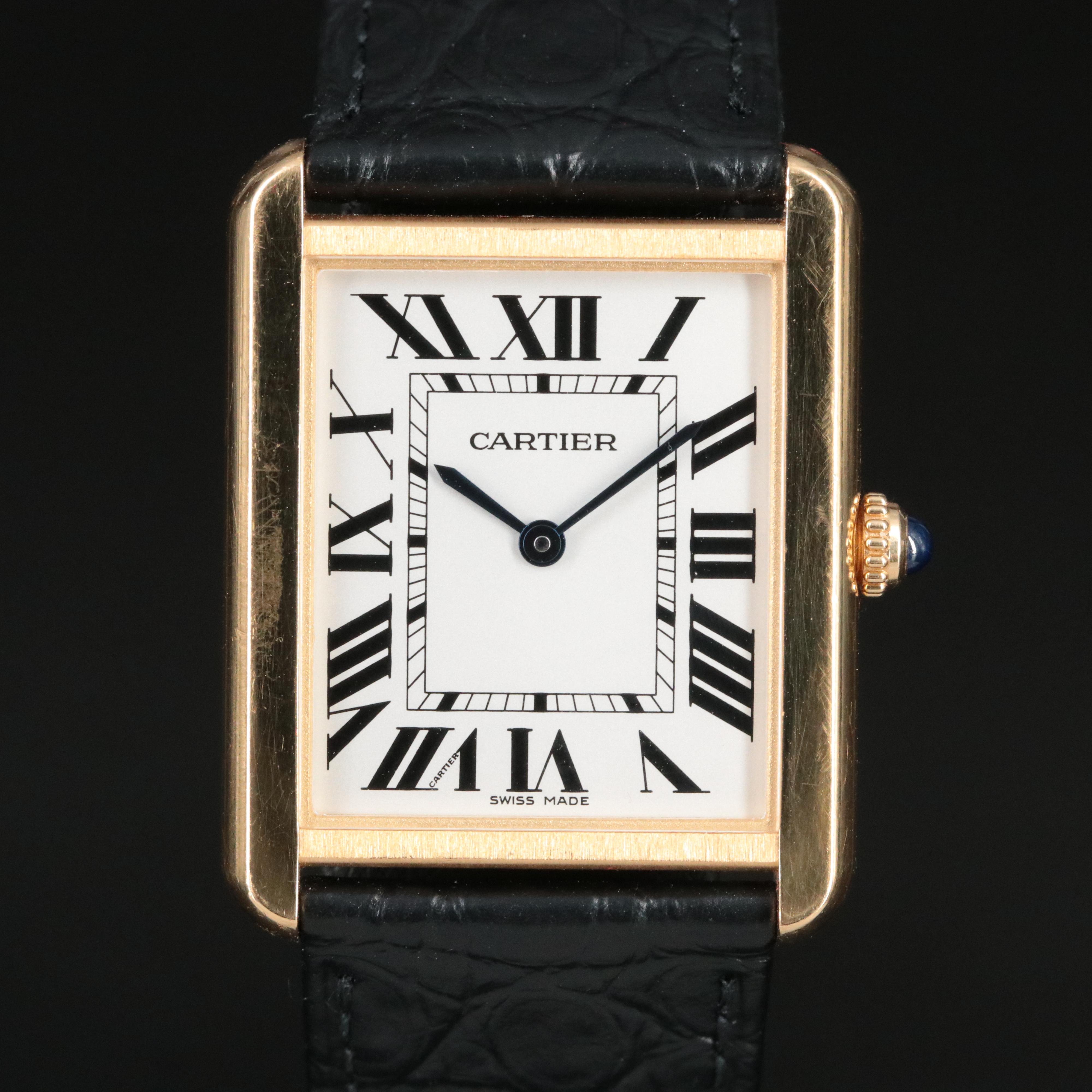 Cartier Tank Solo 18K and Stainless Steel Quartz Watch