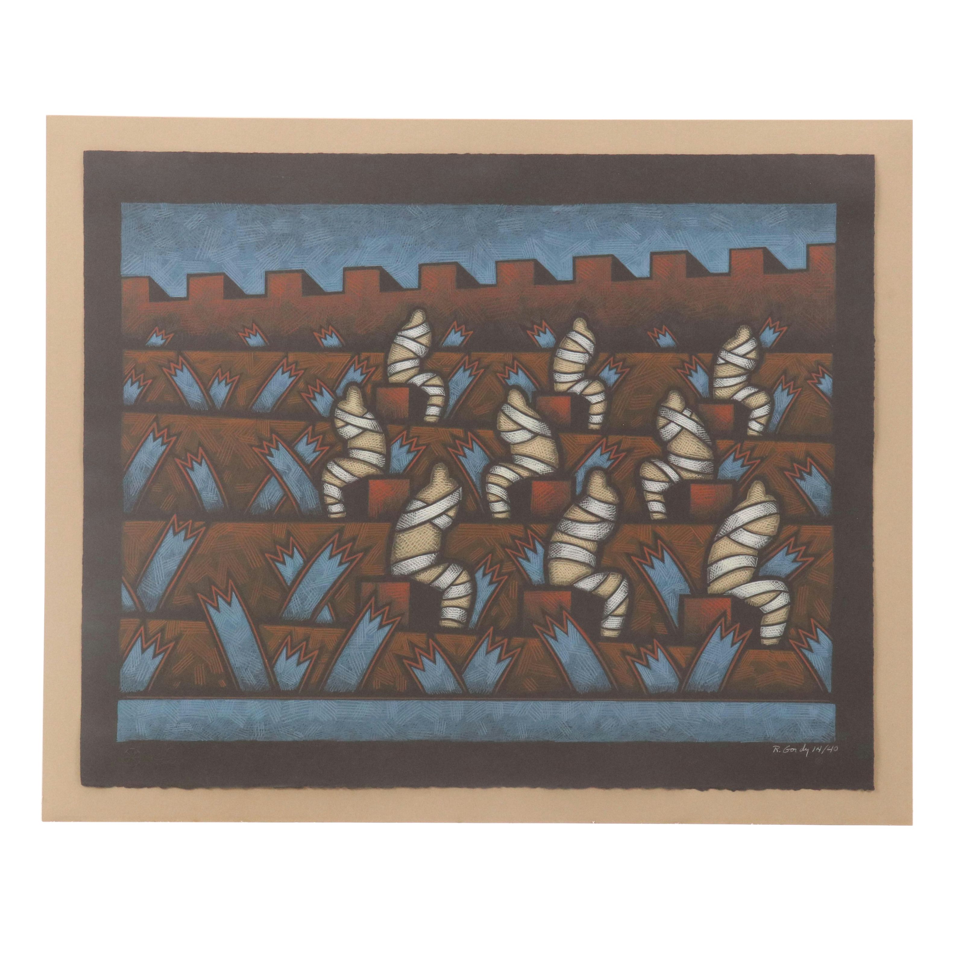 Robert Gordy Serigraph "Ramparts," Late 20th Century