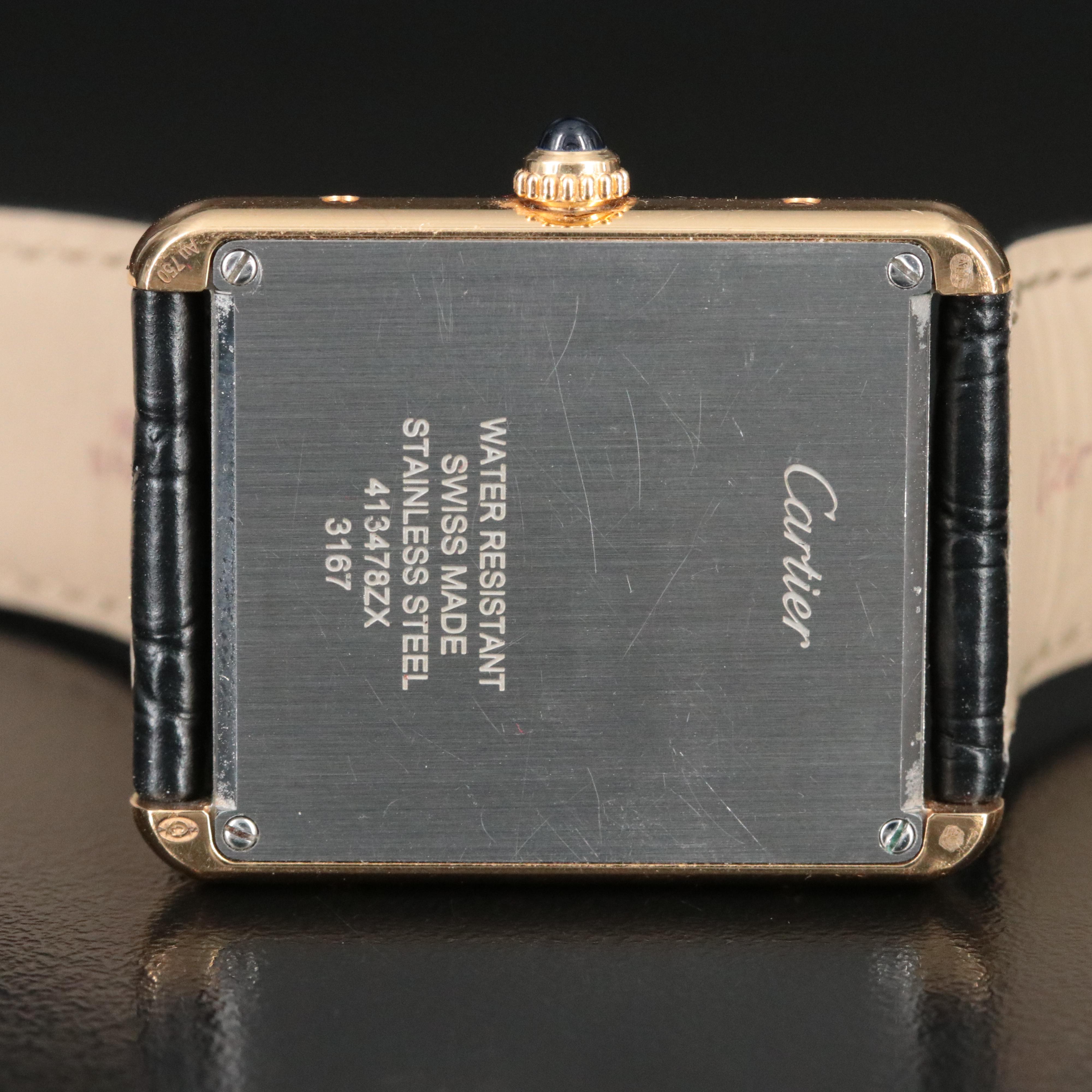 Cartier Tank Solo 18K and Stainless Steel Quartz Watch