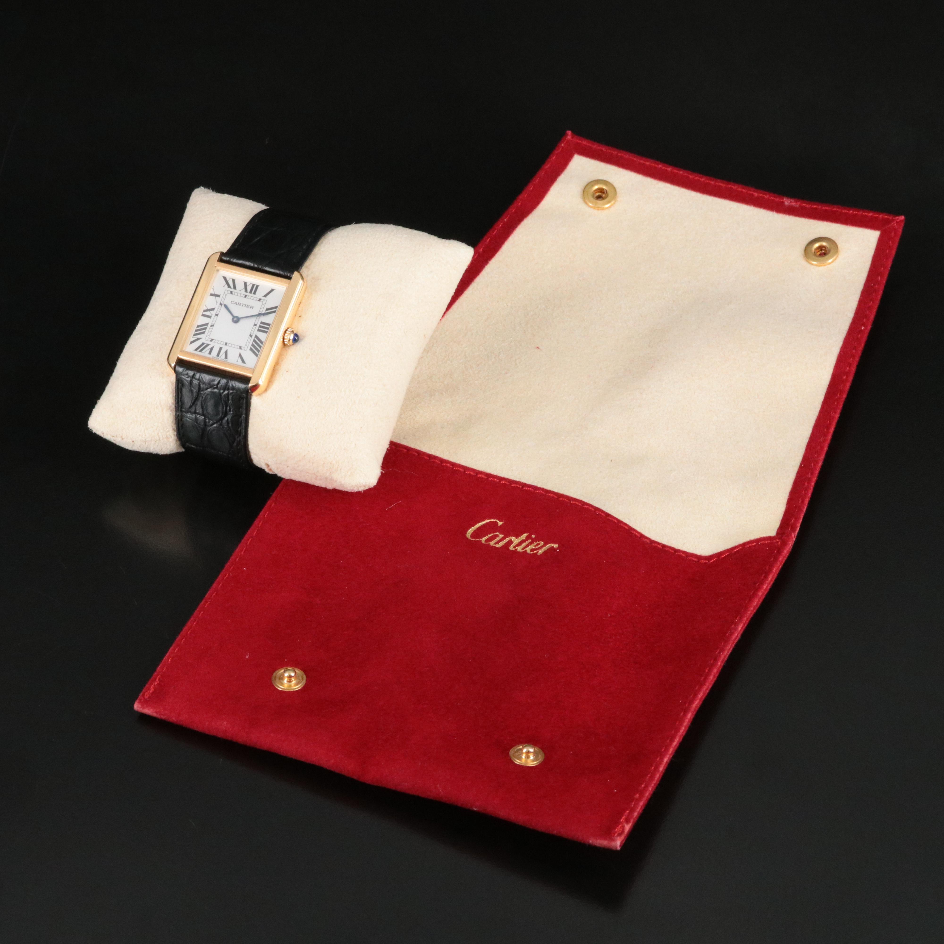 Cartier Tank Solo 18K and Stainless Steel Quartz Watch