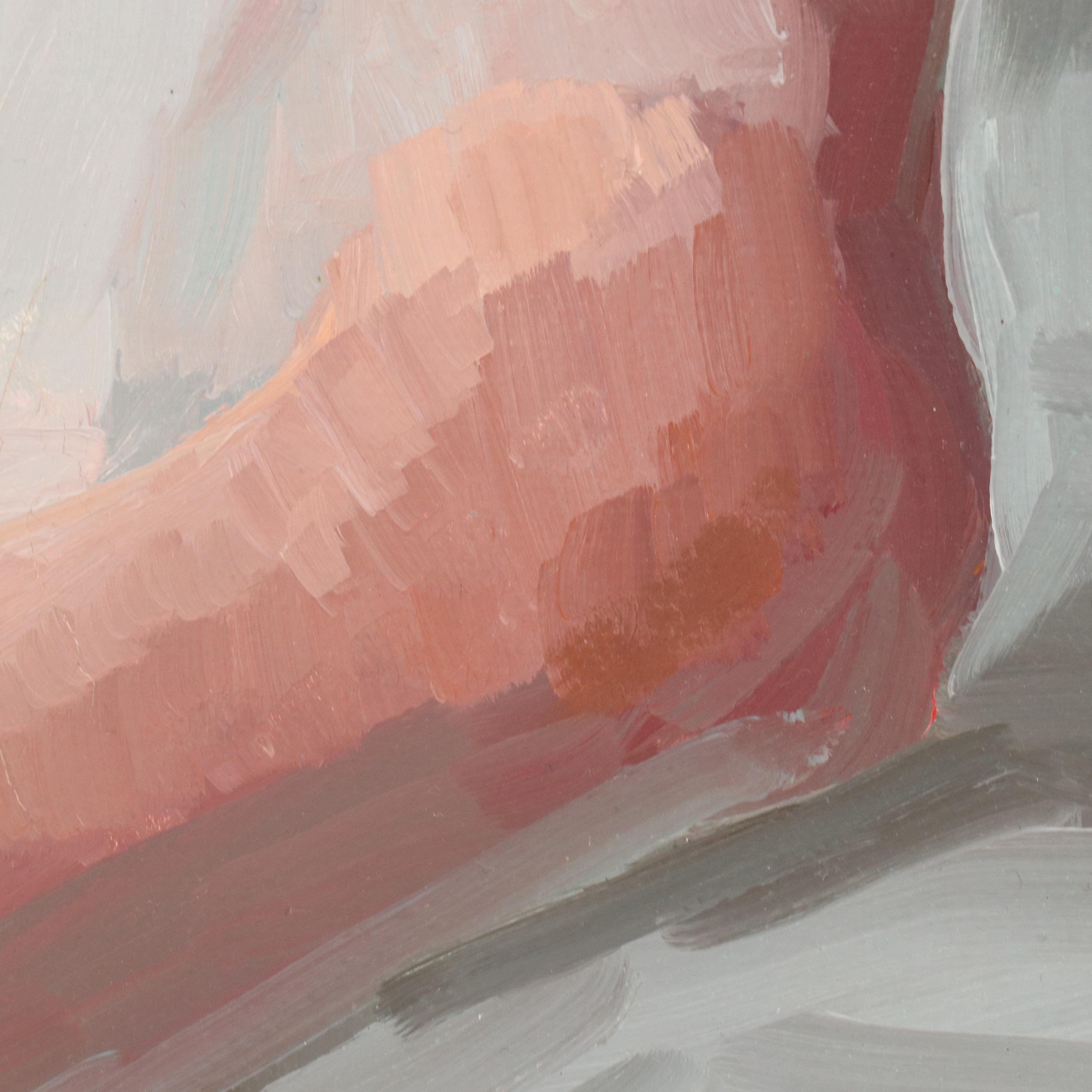 Oil Painting with Female Nude "Study," 2010