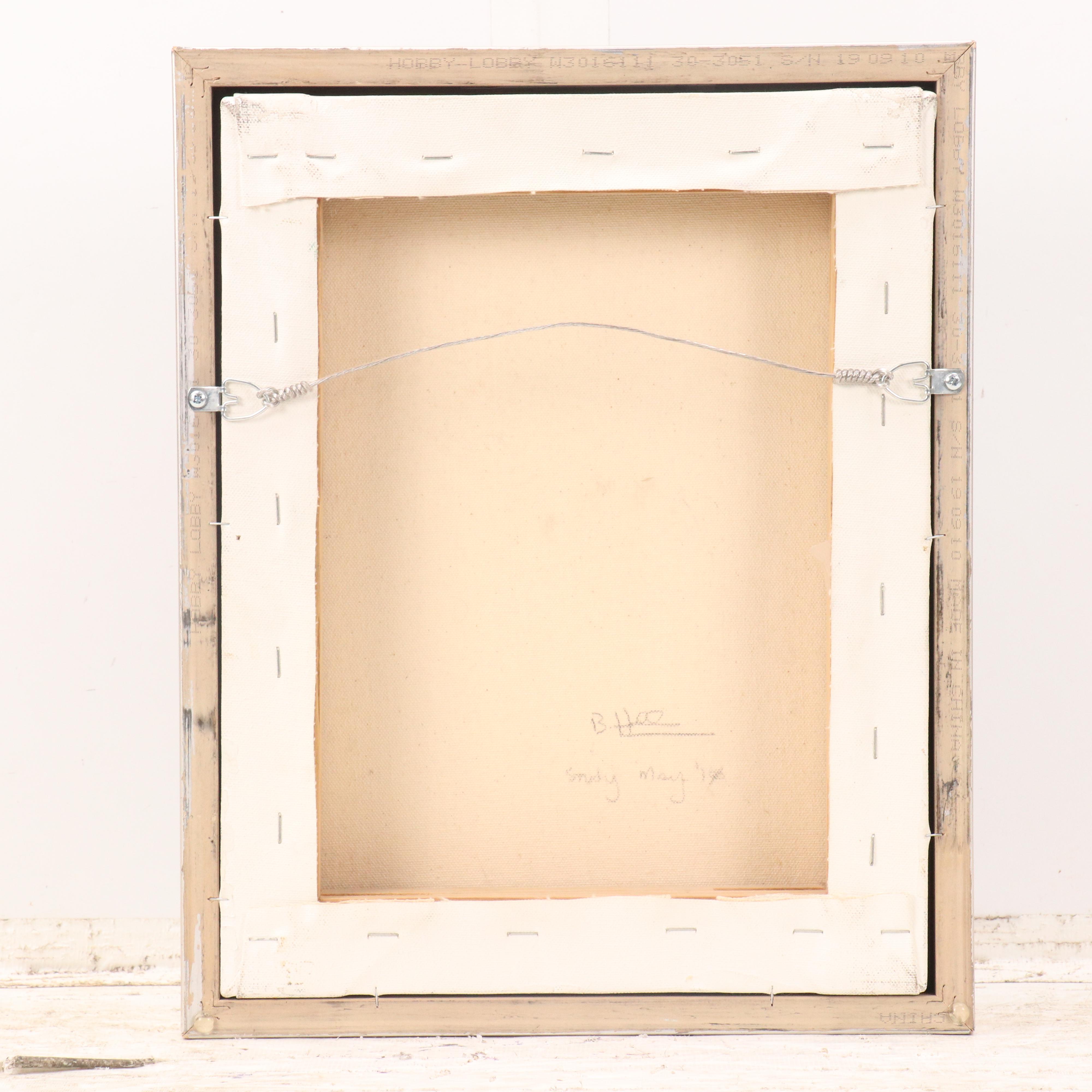 Oil Painting with Female Nude "Study," 2010