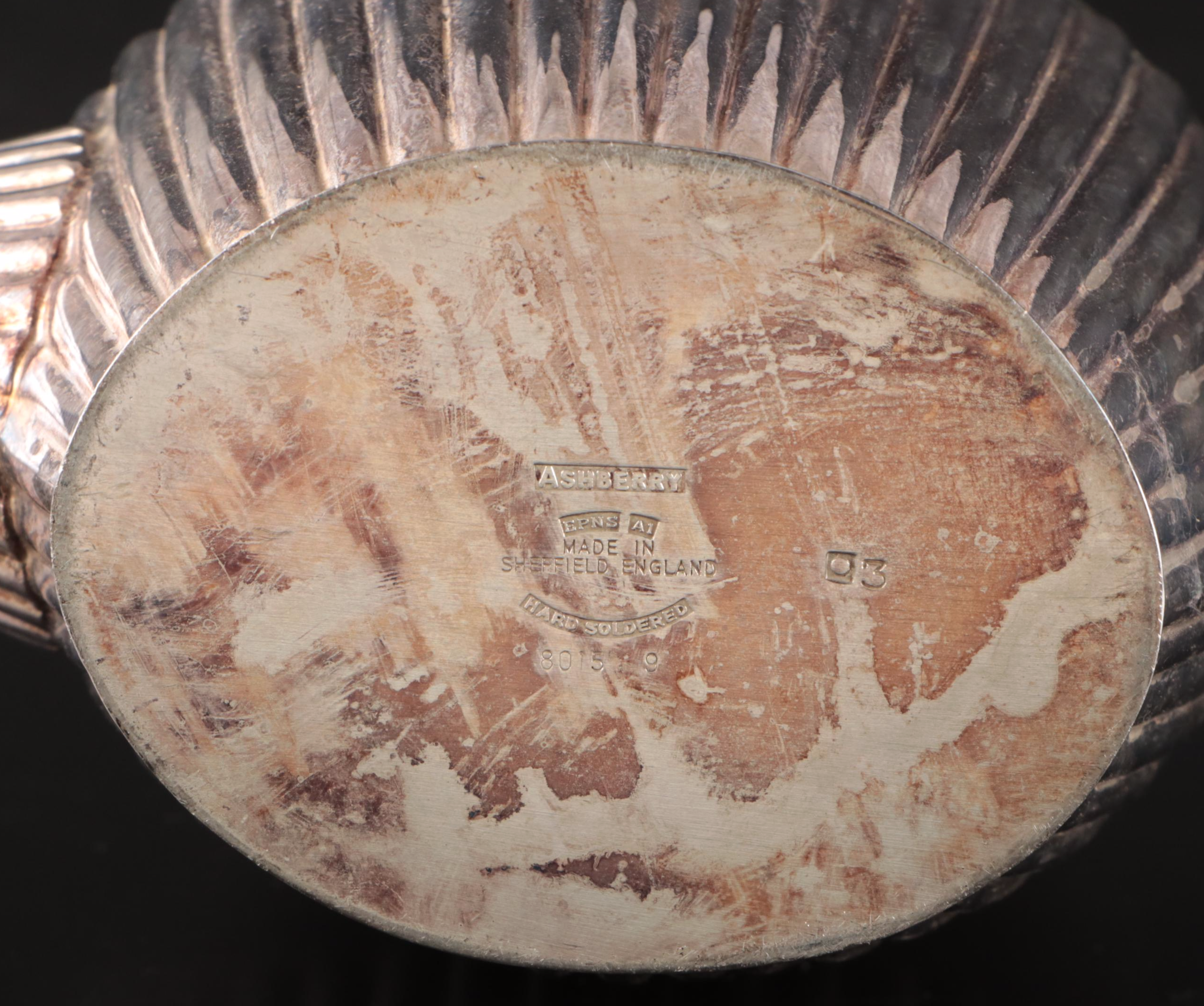 Ashberry Georgian Style Silver Plate Tea and Coffee Set, Early to Mid-20th C.