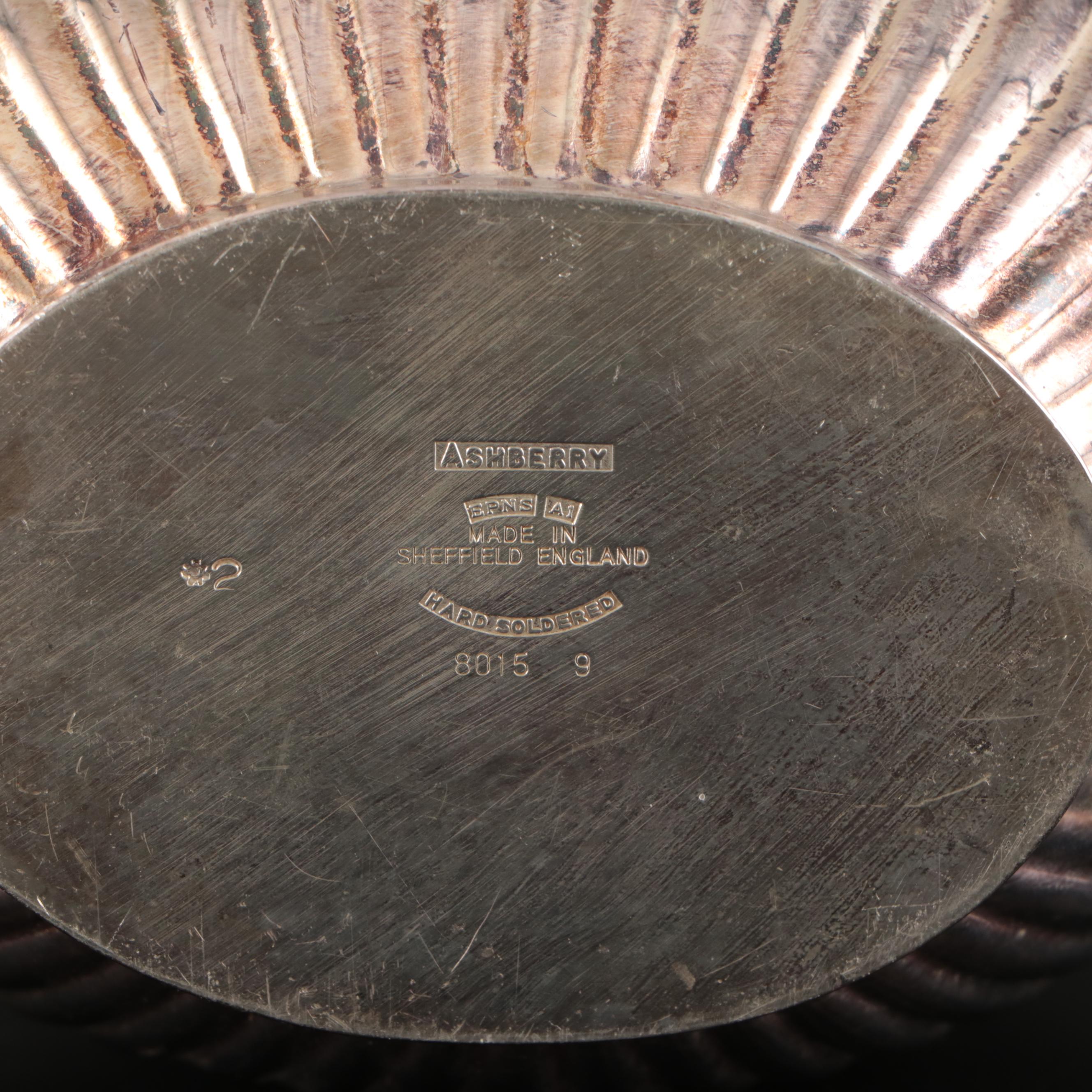 Ashberry Georgian Style Silver Plate Tea and Coffee Set, Early to Mid-20th C.