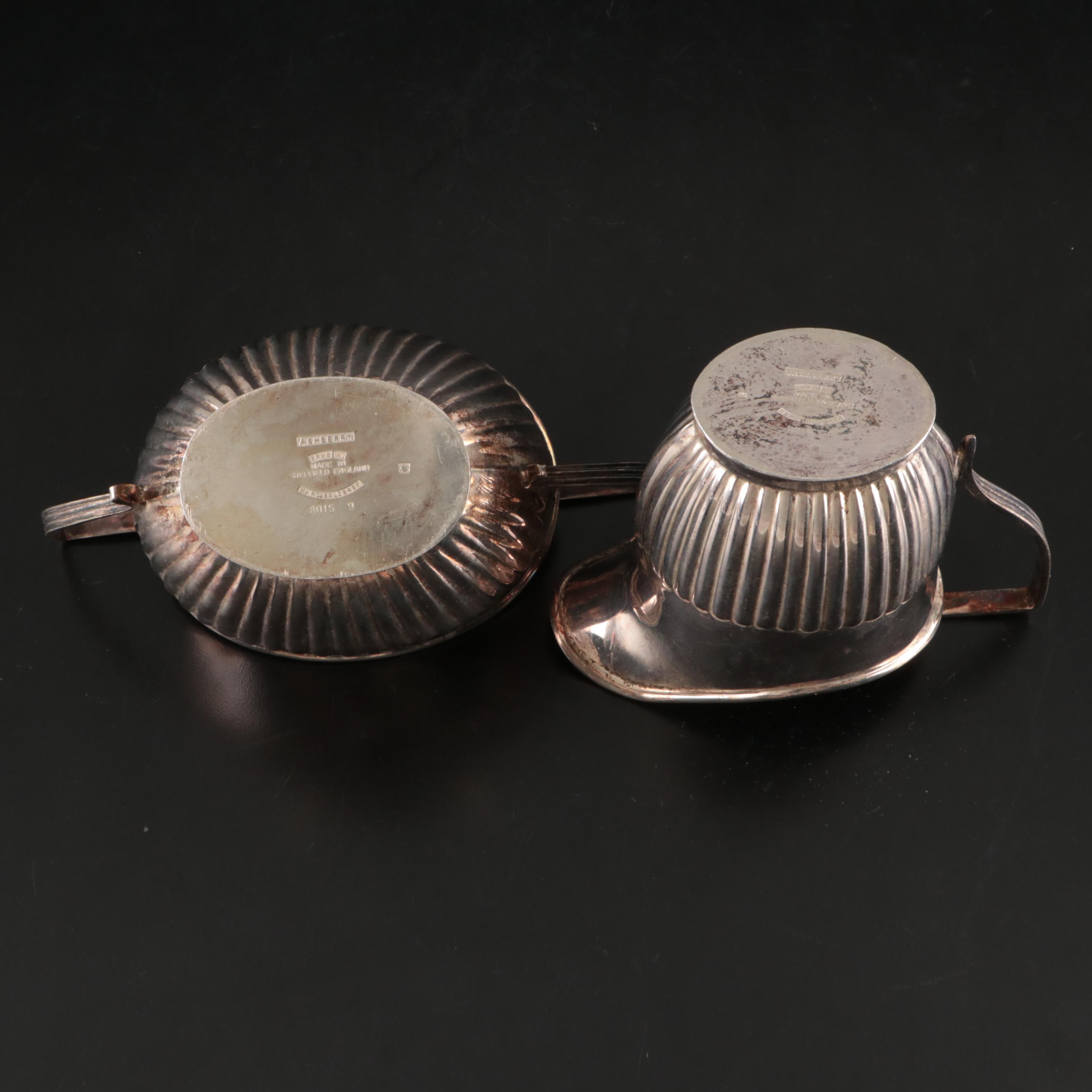 Ashberry Georgian Style Silver Plate Tea and Coffee Set, Early to Mid-20th C.