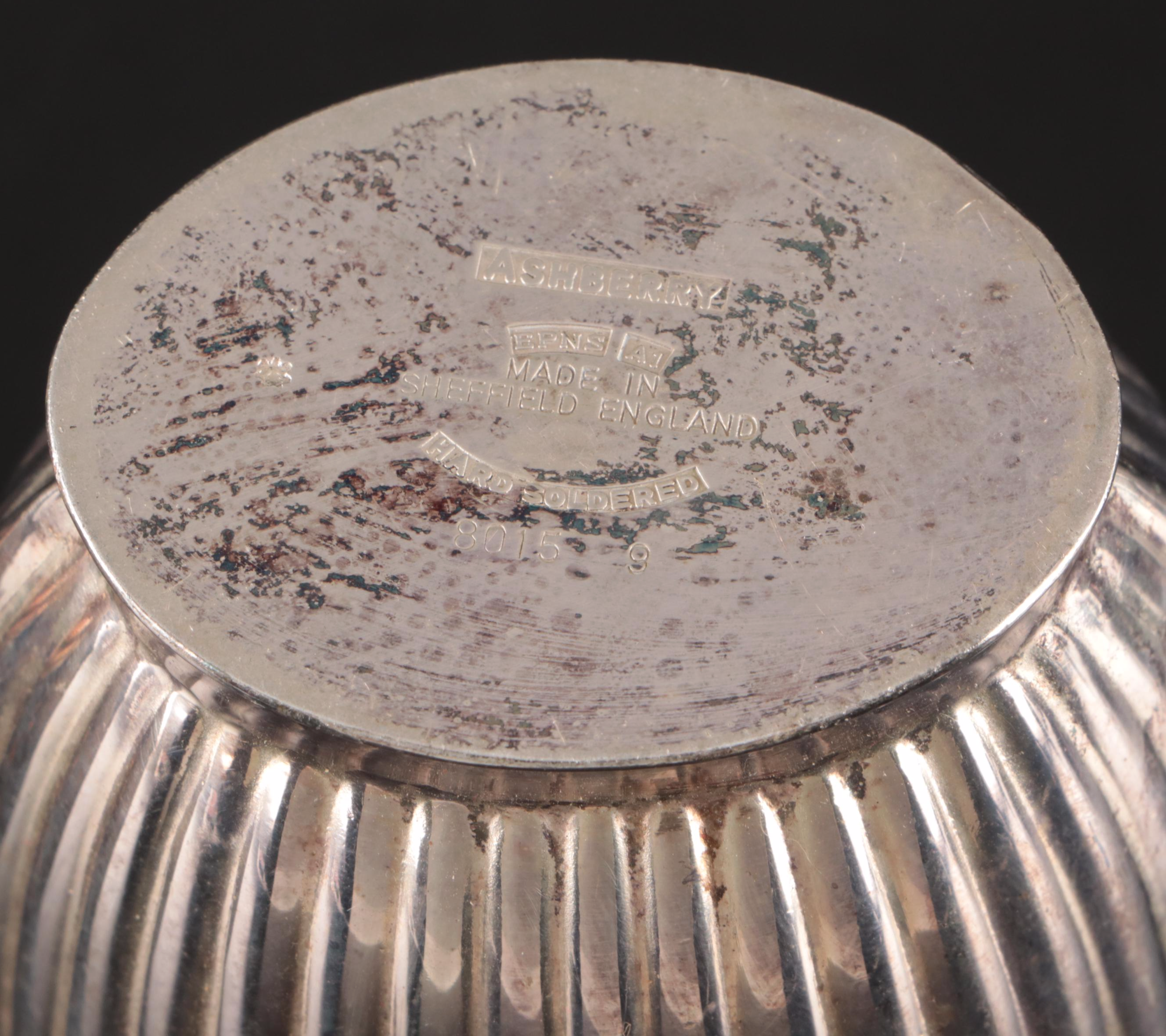 Ashberry Georgian Style Silver Plate Tea and Coffee Set, Early to Mid-20th C.