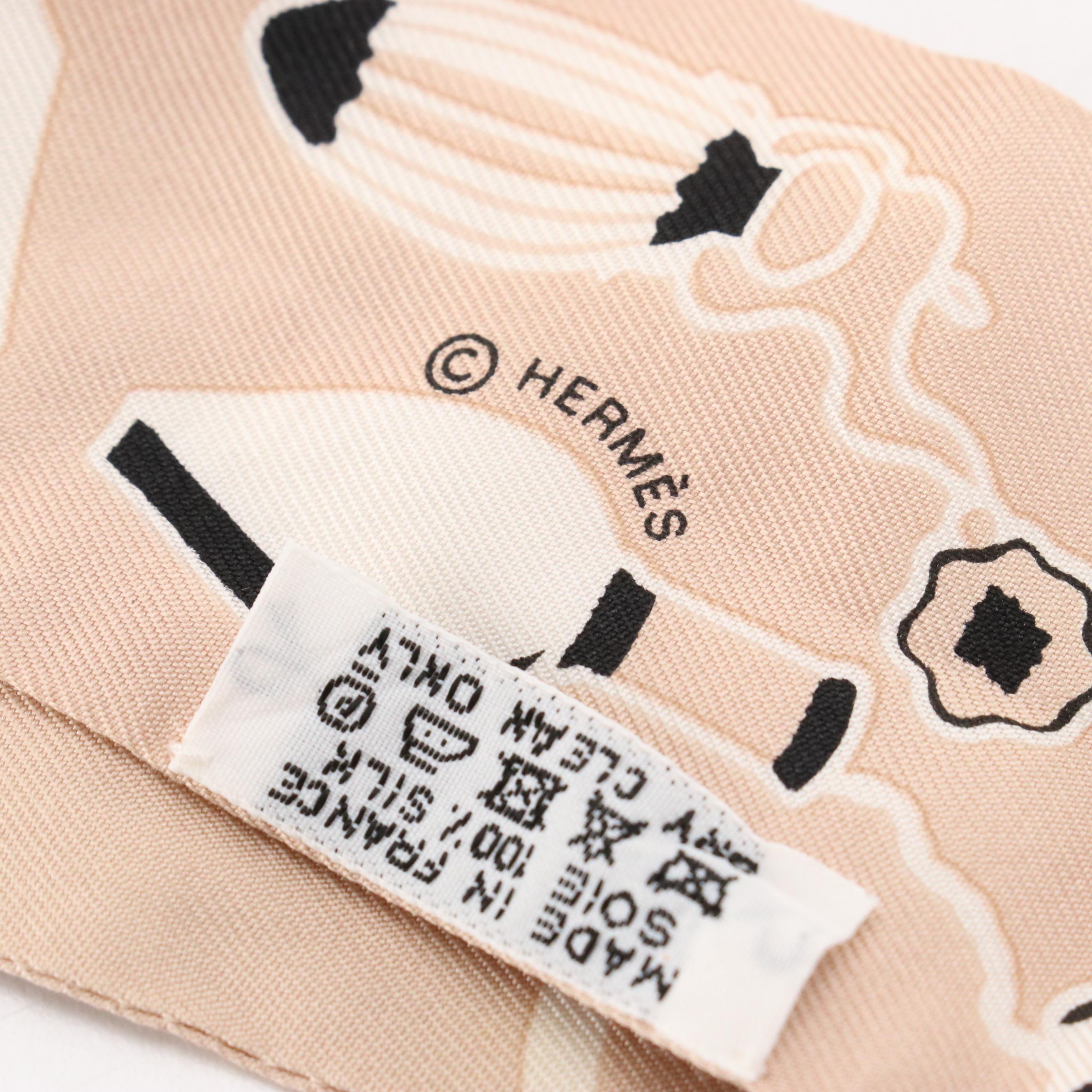 Hermès Les Flacons Bandana Silk Twilly Scarf in Box