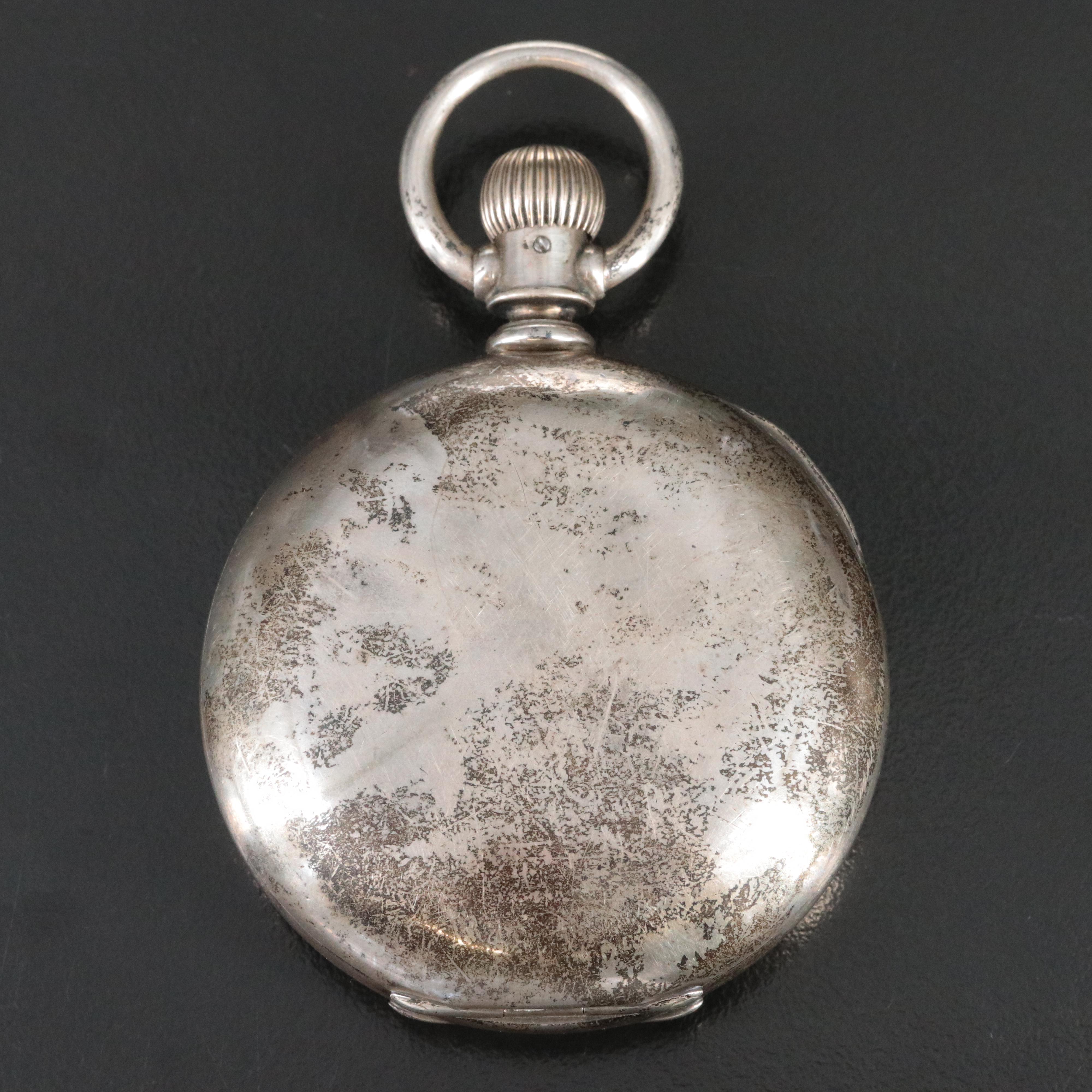 1884 Elgin Coin Silver Pocket Watch