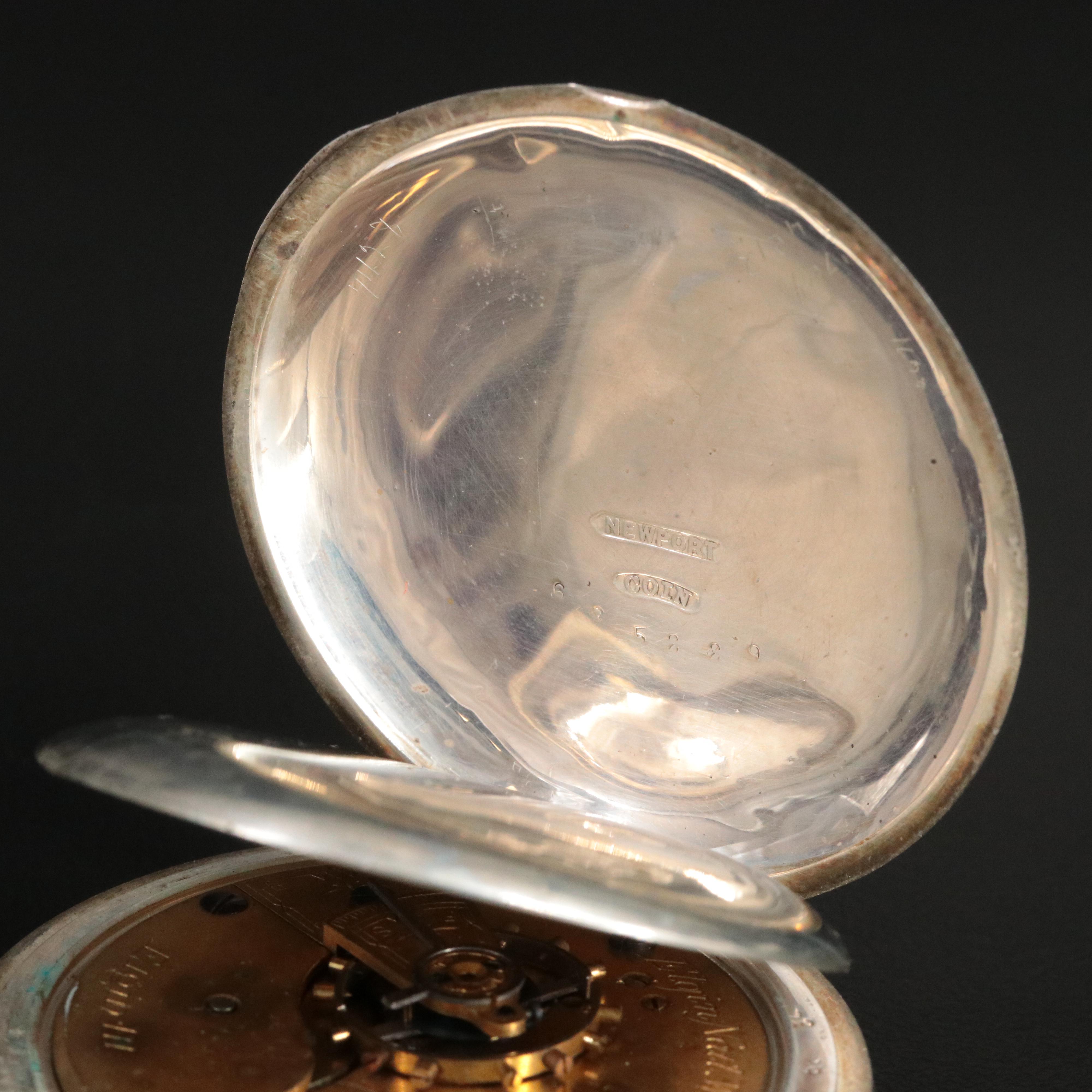 1884 Elgin Coin Silver Pocket Watch