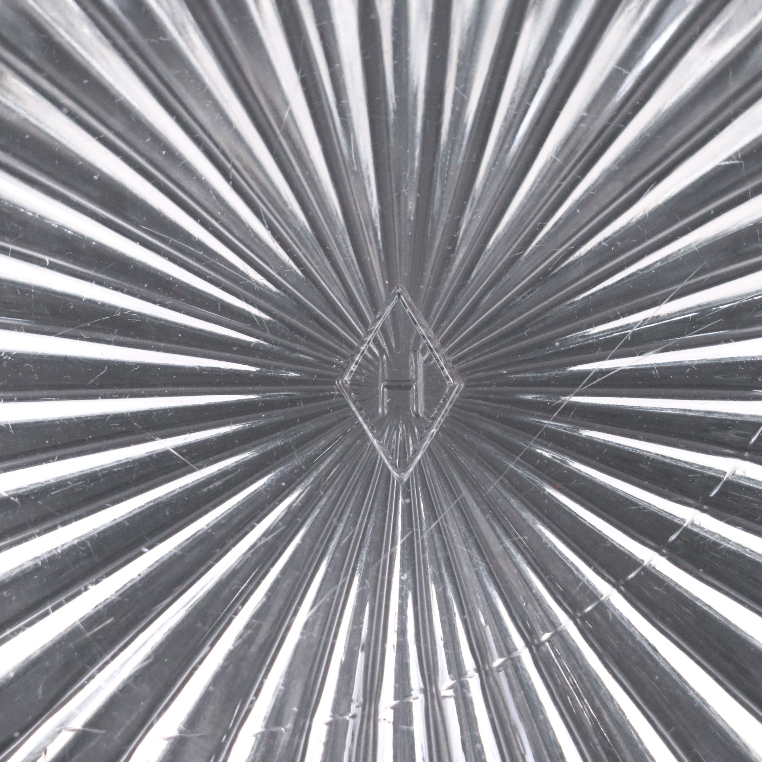 Heisey "Queen Ann" Punch Bowl and Stand, with Ladle and Punch Cups