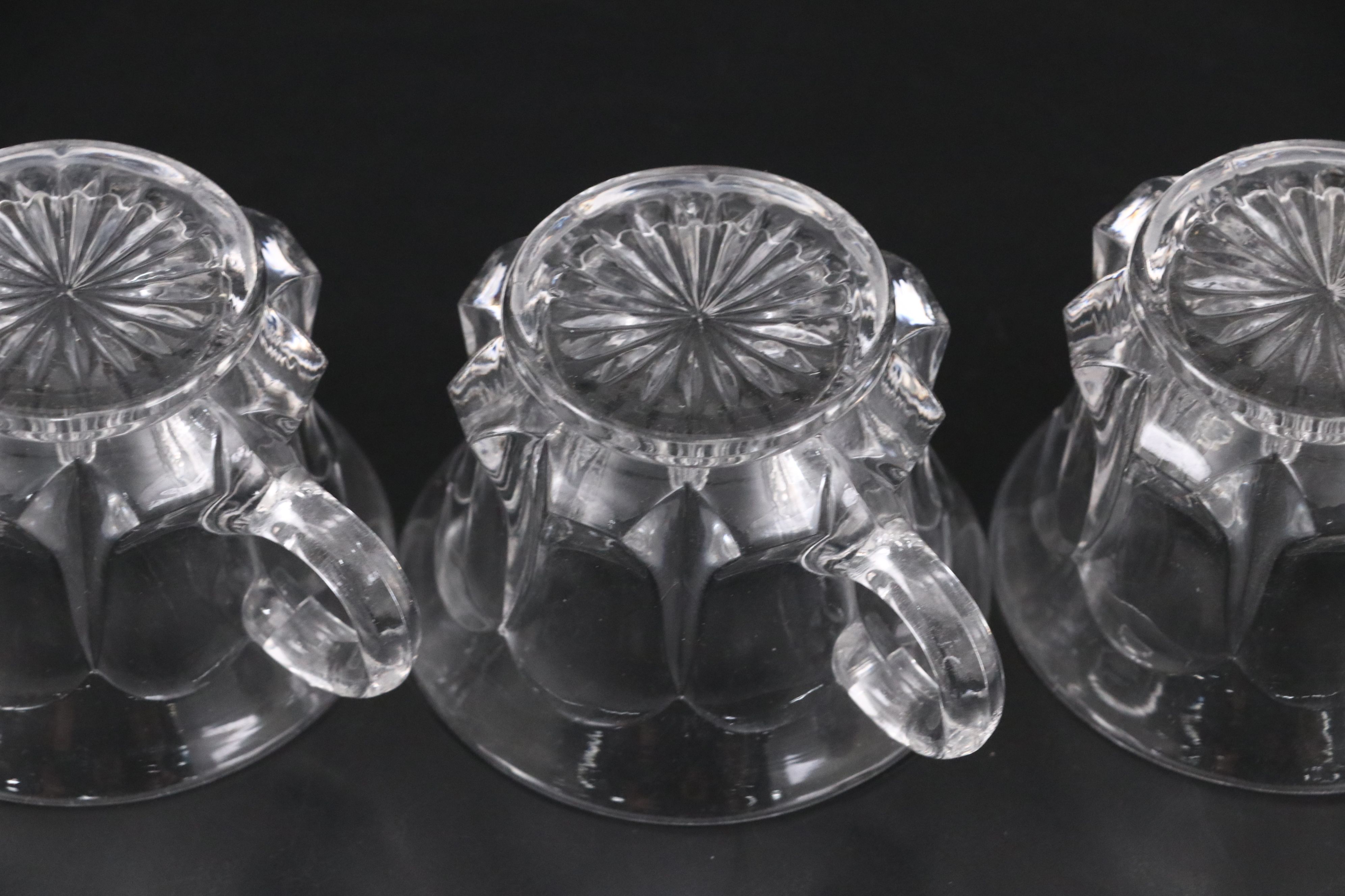 Heisey "Queen Ann" Punch Bowl and Stand, with Ladle and Punch Cups