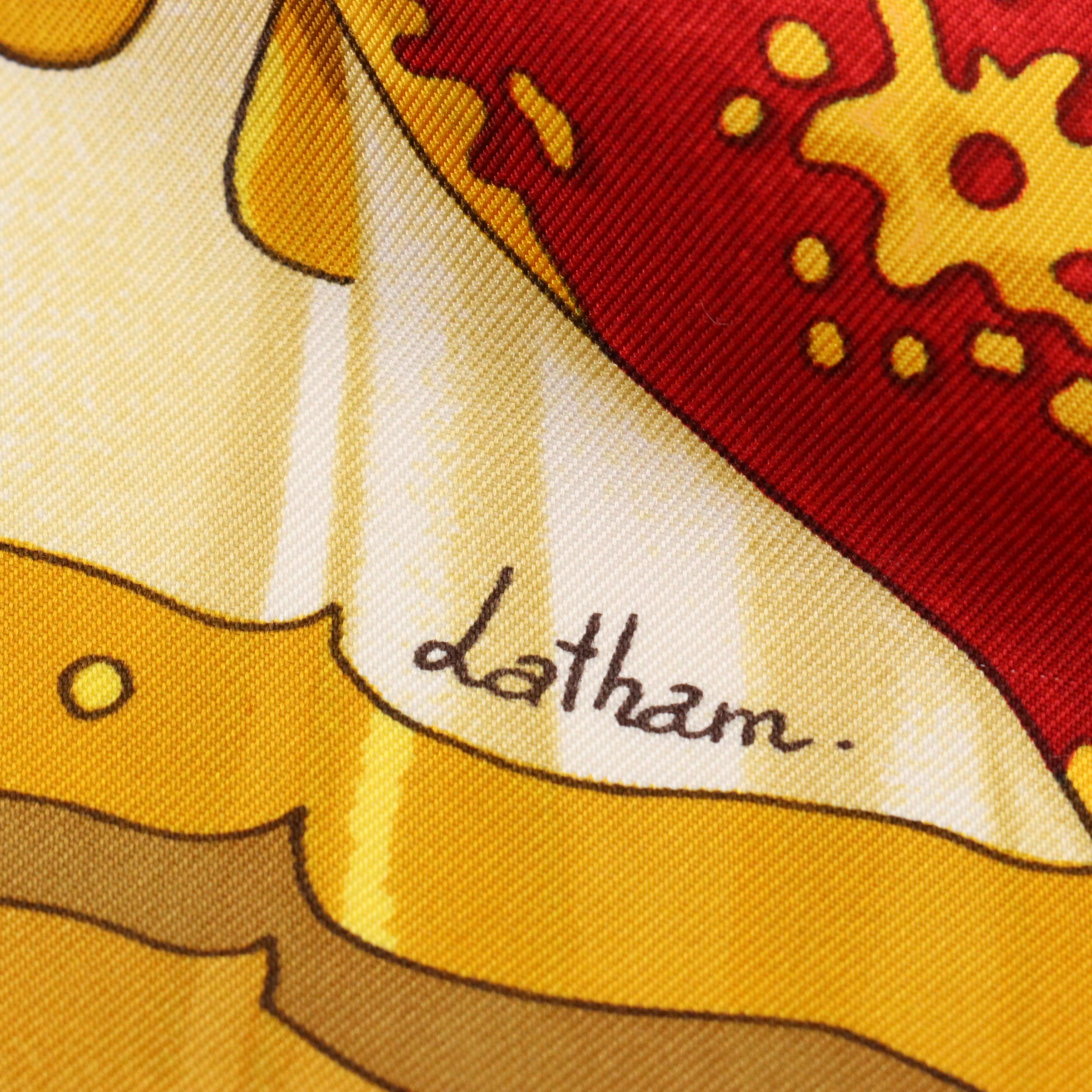 Hermès "Soleil de Soie" Scarf 90 in Silk Twill