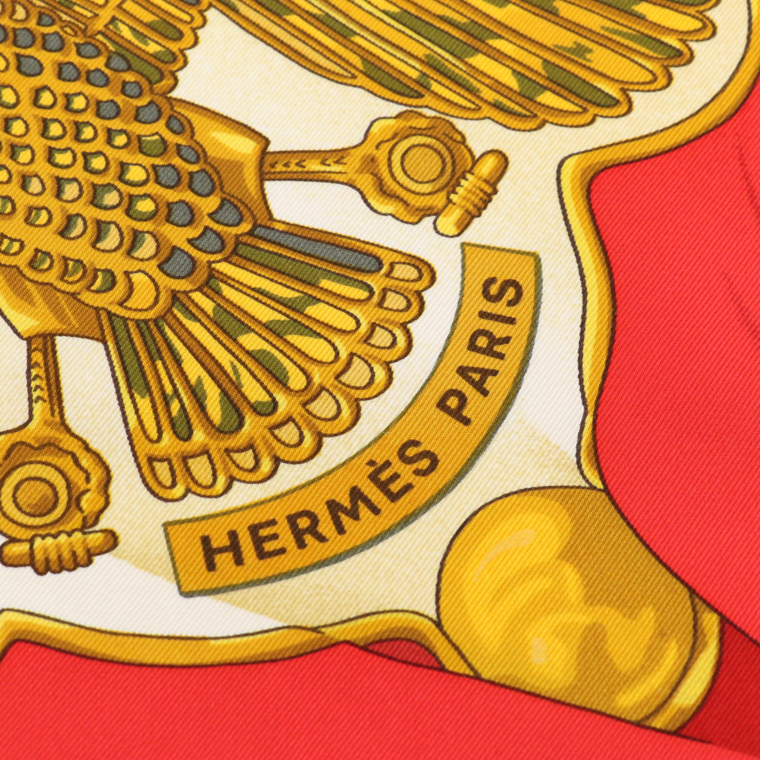 Hermès "Soleil de Soie" Scarf 90 in Silk Twill