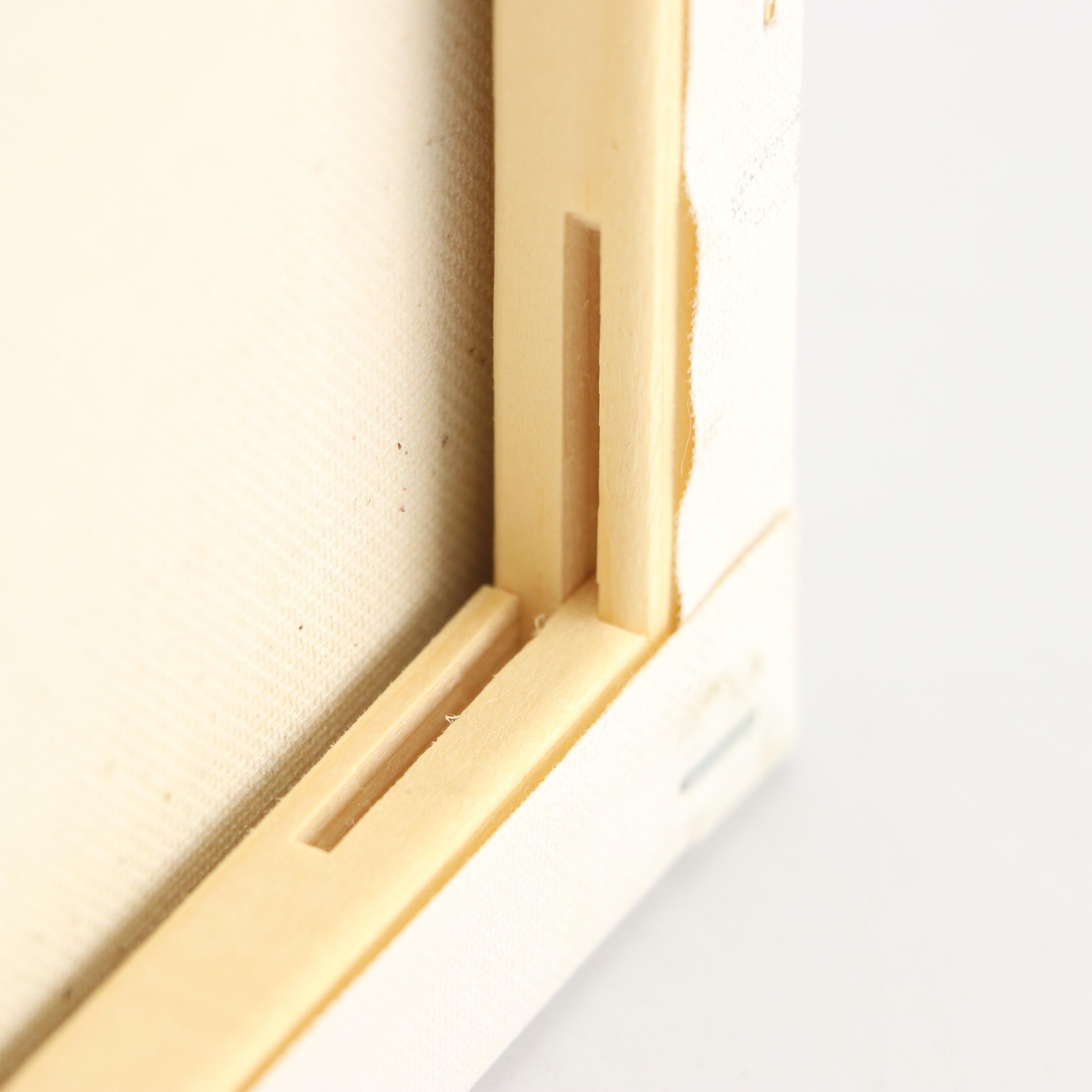 Elle Raines Stylized Acrylic Painting "Cow," 21st Century