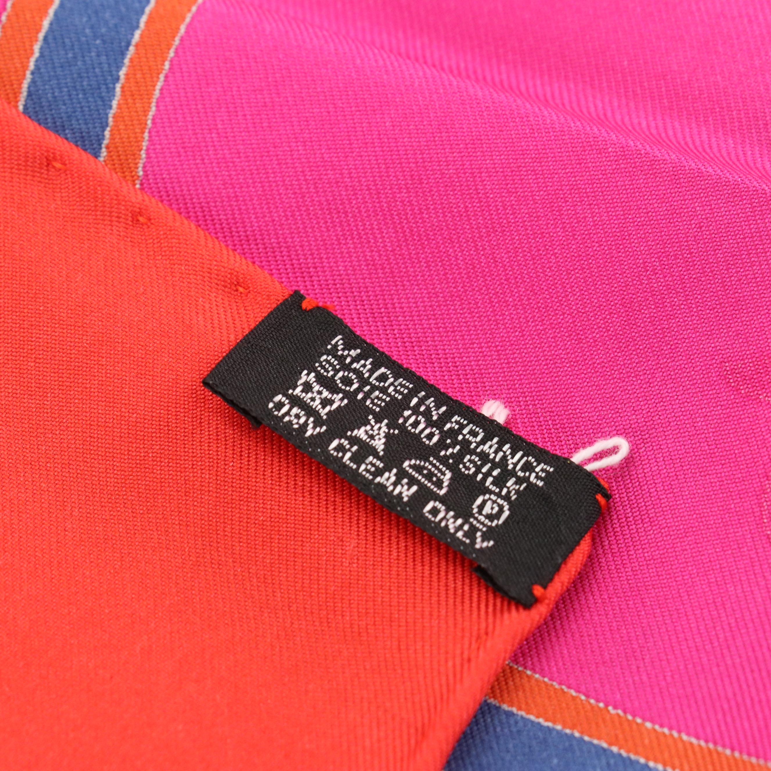 Hermès "Bouquets Sellier" Silk Twill Scarf 90