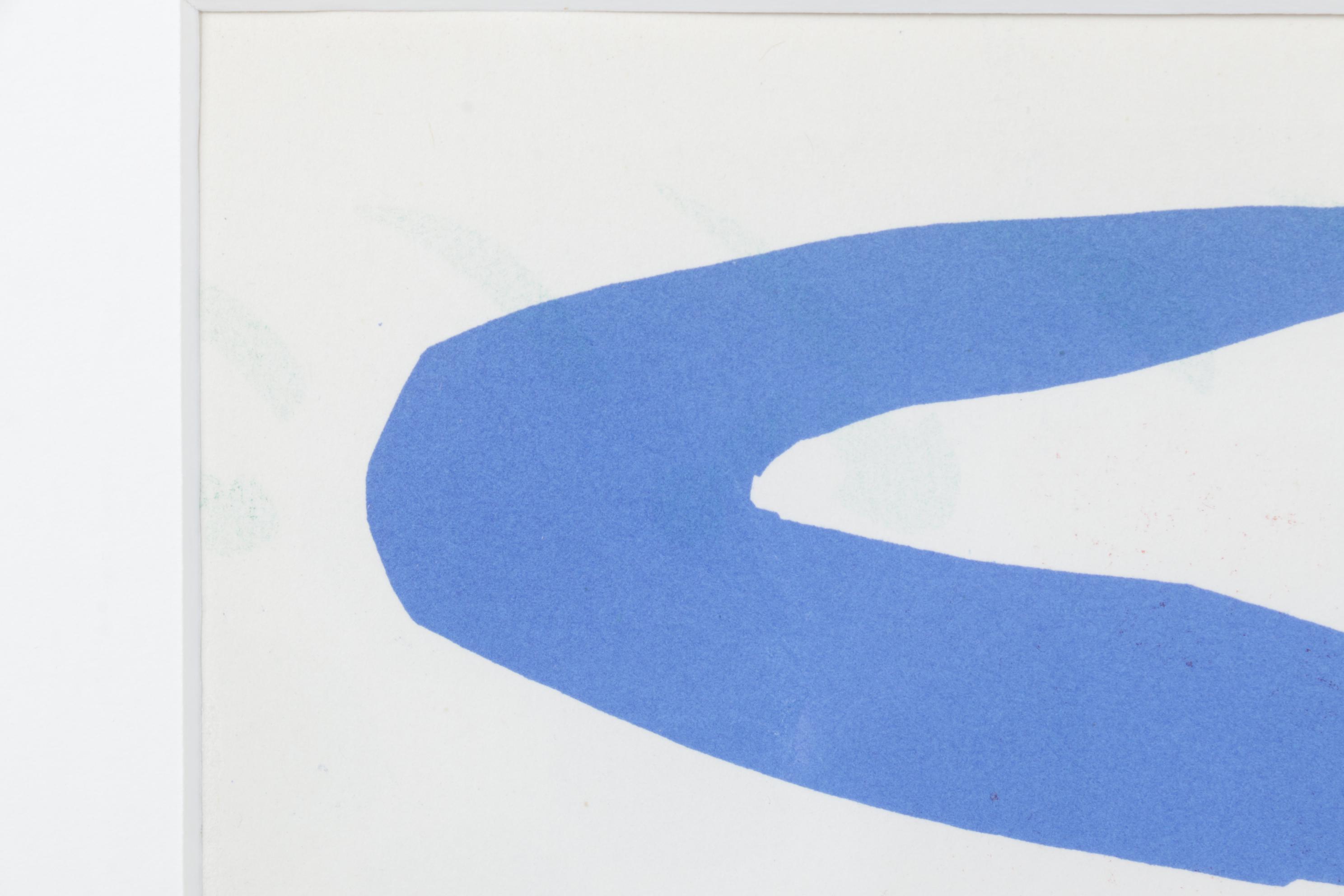 Color Lithograph After Henri Matisse Cut-Out "Blue Nude"