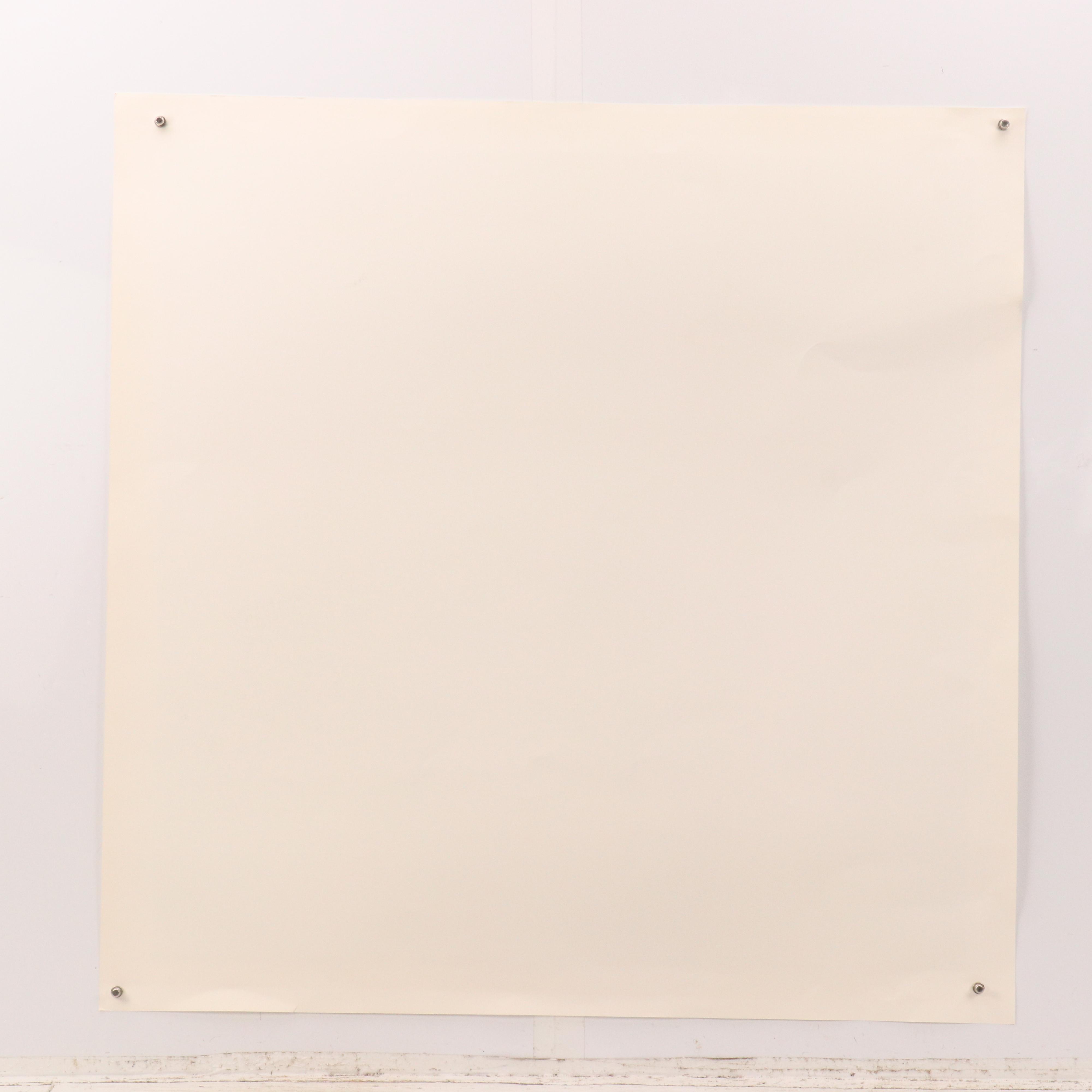 Thomas Whelan Benton Abstract Serigraph "Earthline Red," 1981