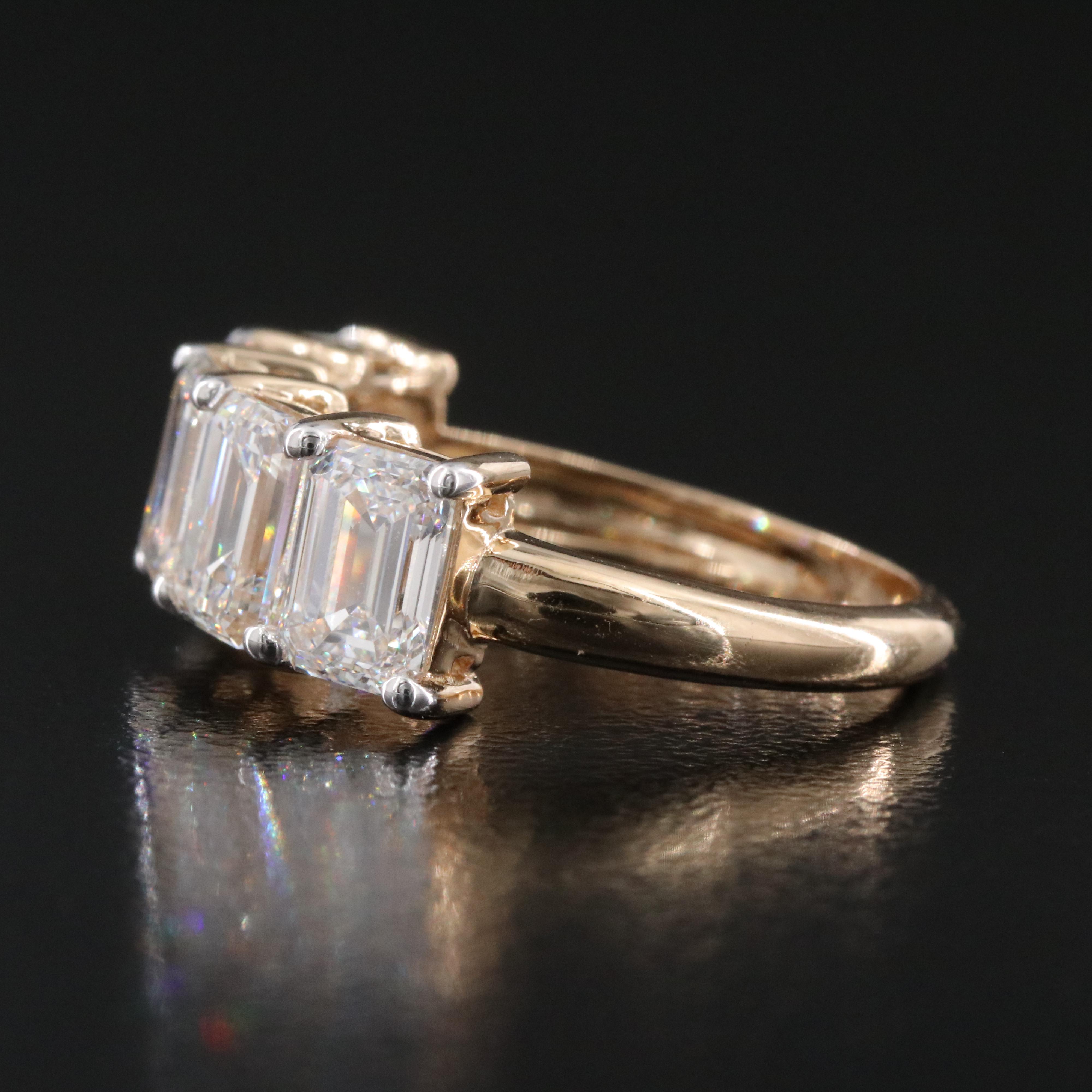 14K 4.20 CTW Lab Grown Diamond Ring