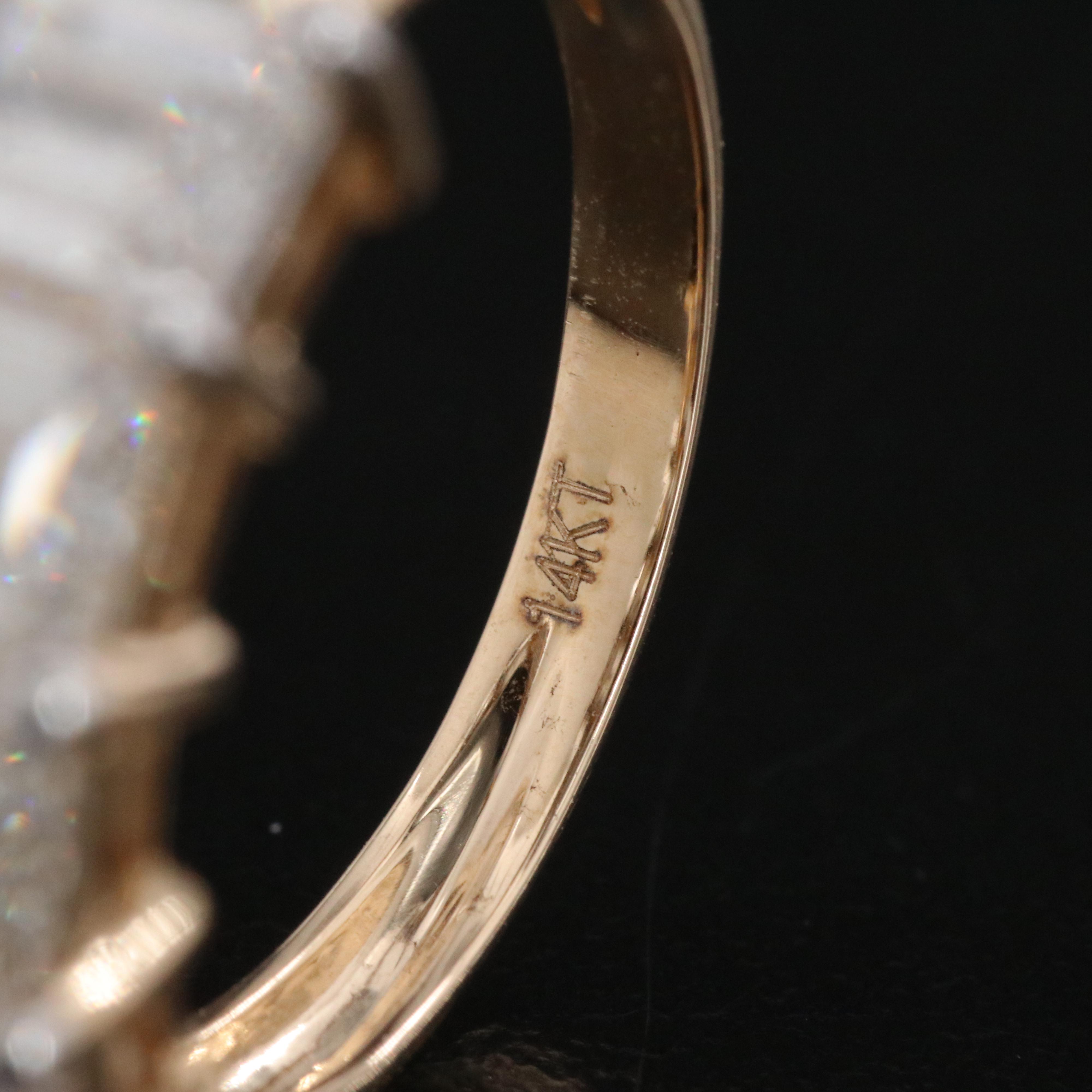 14K 4.20 CTW Lab Grown Diamond Ring