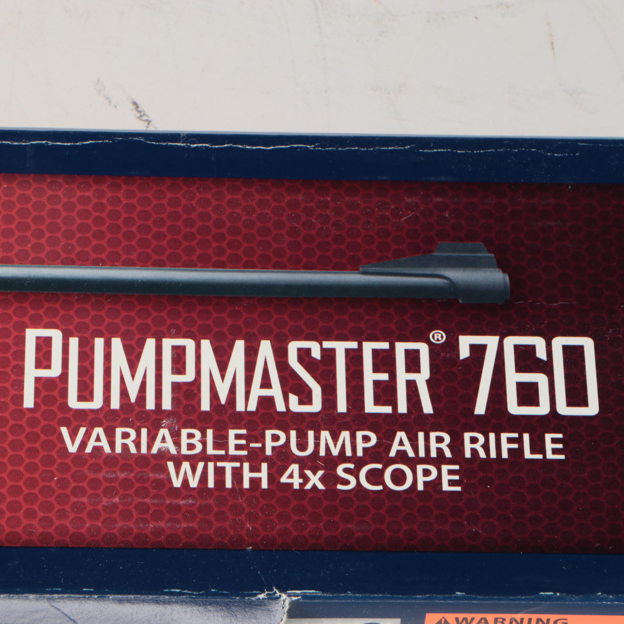 Crosman Pump master 760 Variable-Pump Air Rifle with 4x Scope
