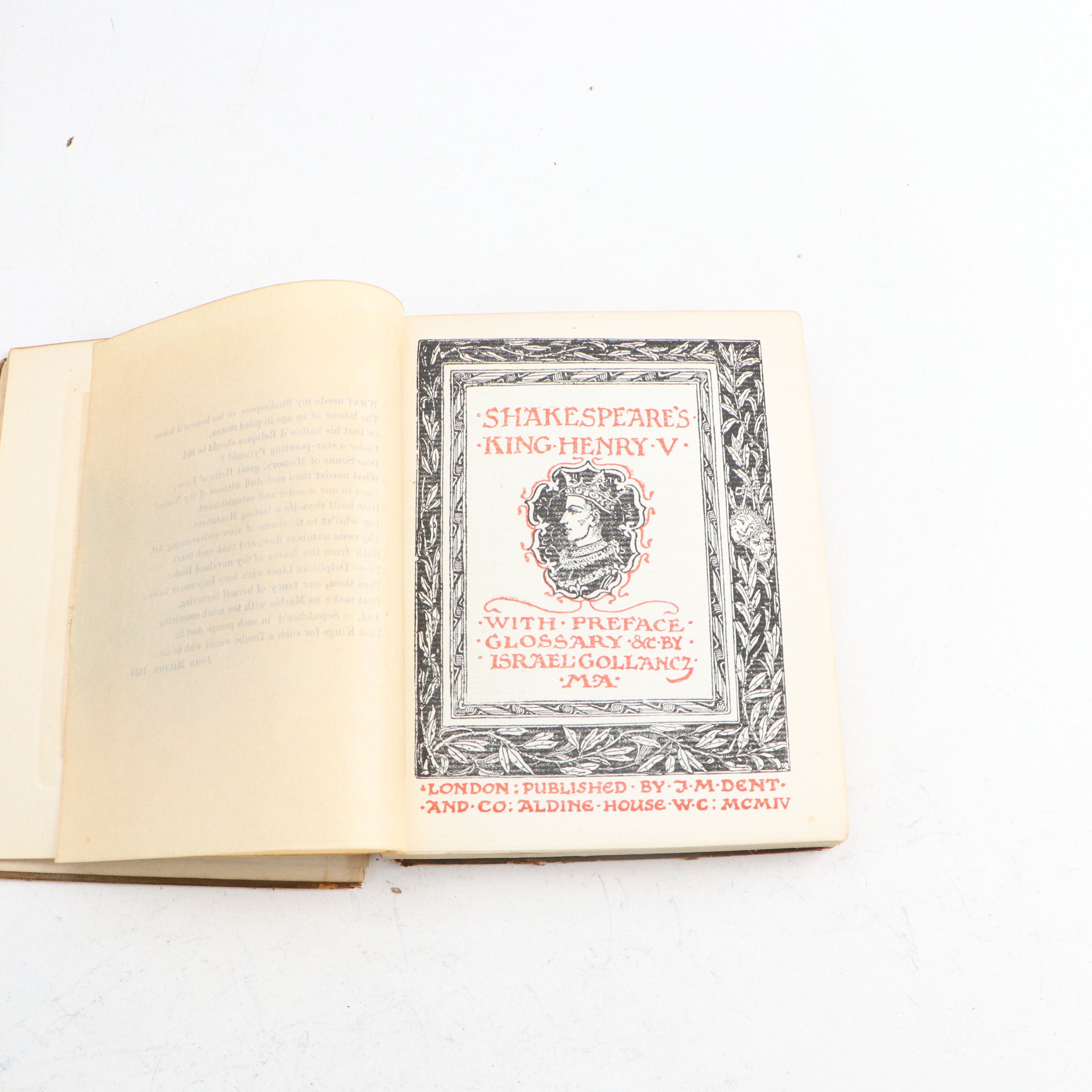 Leather Bound "The Temple Shakespeare" Twenty-Volume Set