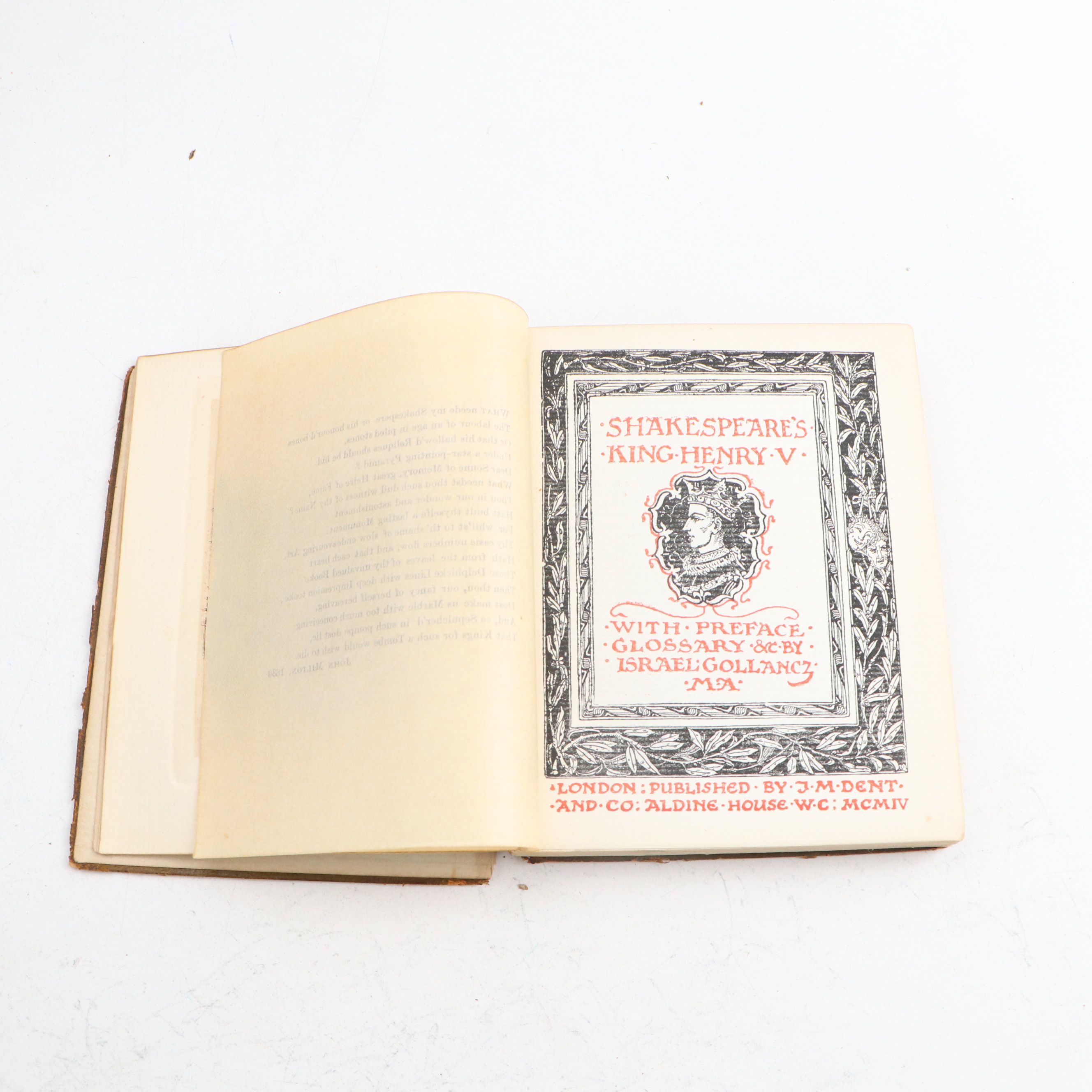 Leather Bound "The Temple Shakespeare" Twenty-Volume Set