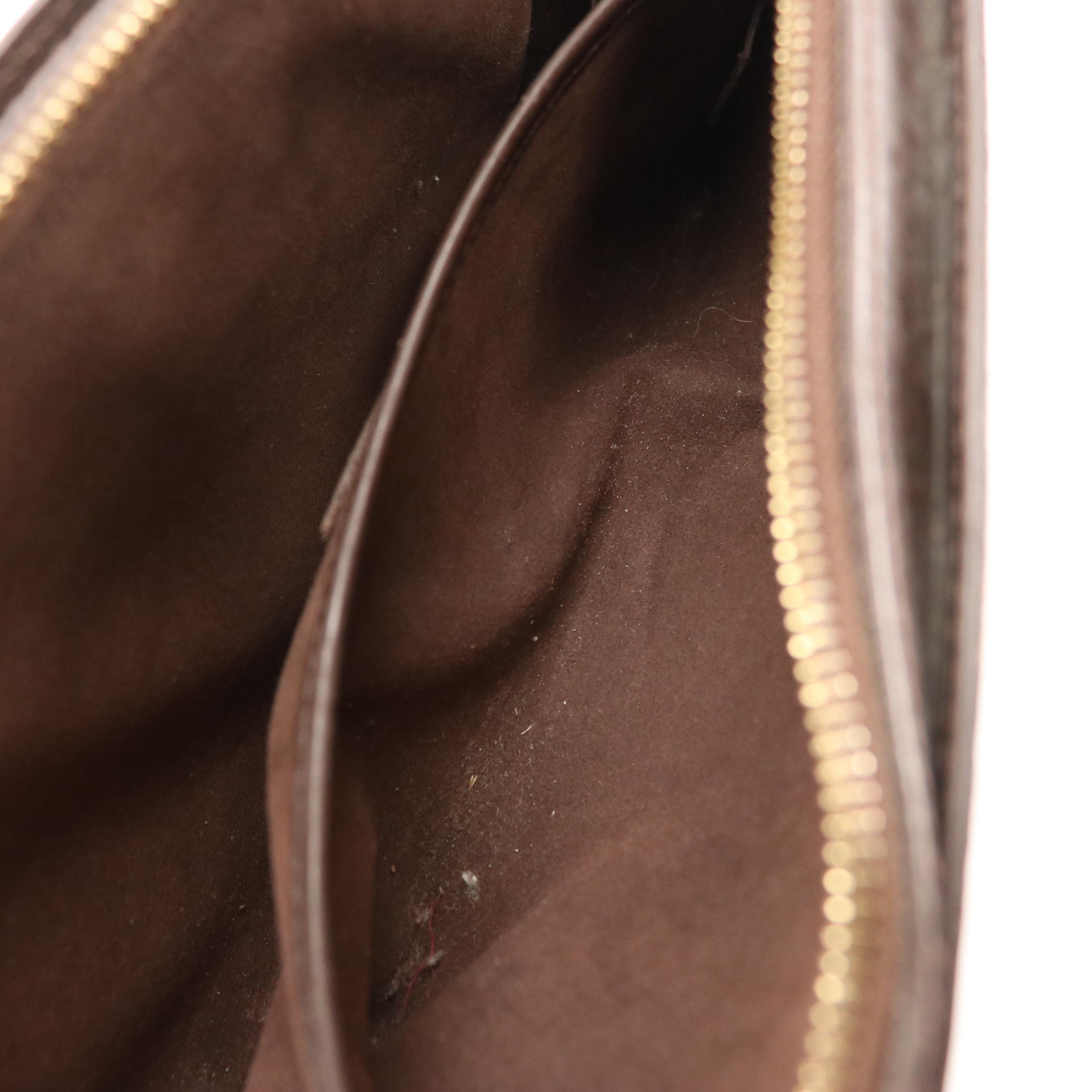 Louis Vuitton Saint Louis Pochette Clutch/Wristlet in Damier Ebene Canvas