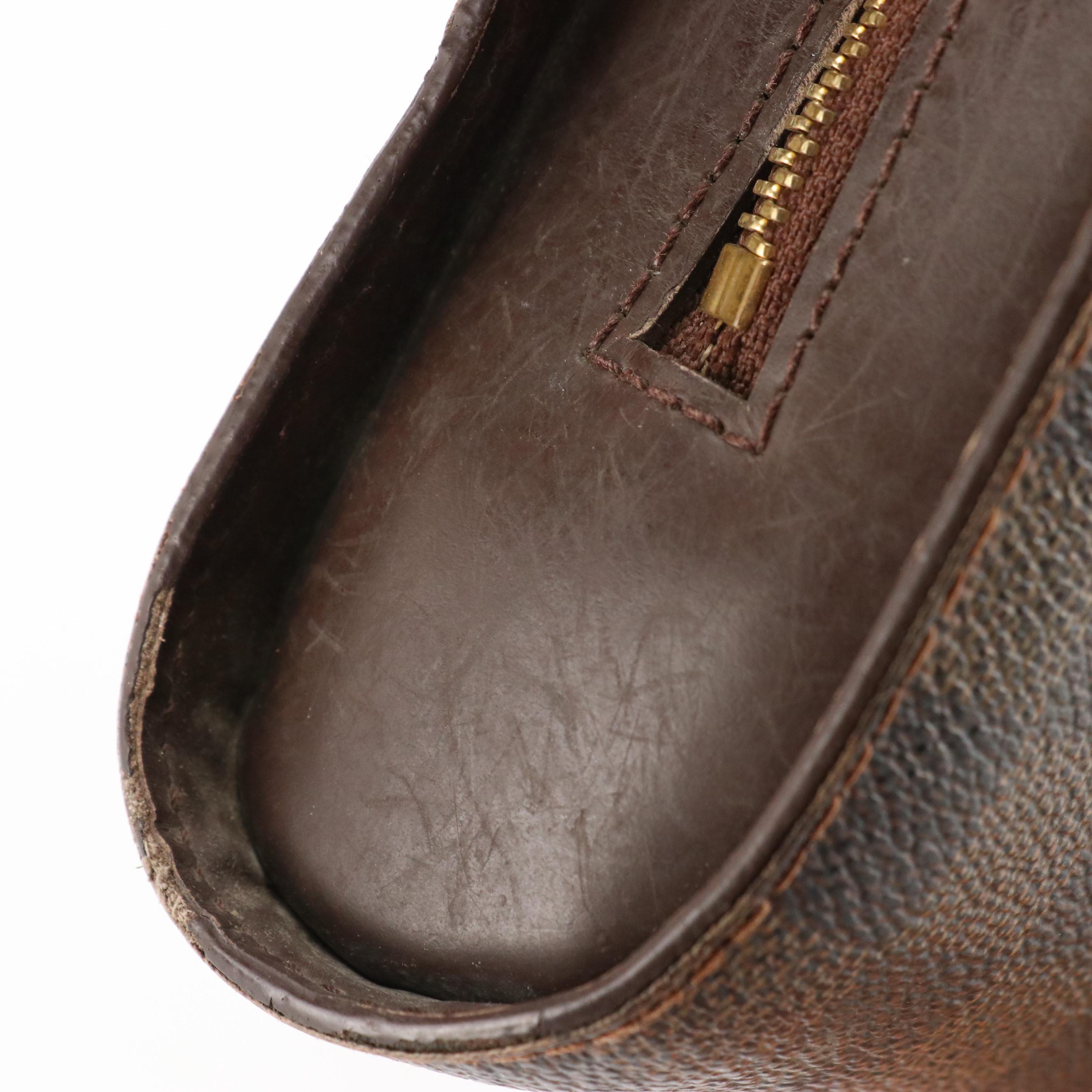 Louis Vuitton Saint Louis Pochette Clutch/Wristlet in Damier Ebene Canvas