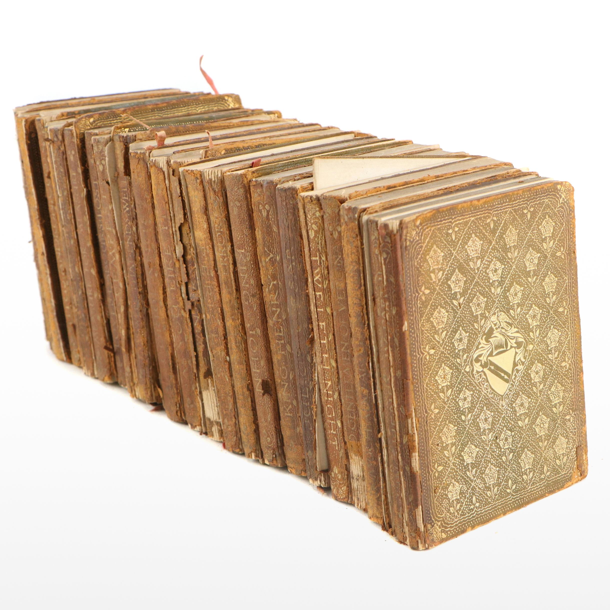 Leather Bound "The Temple Shakespeare" Twenty-Volume Set